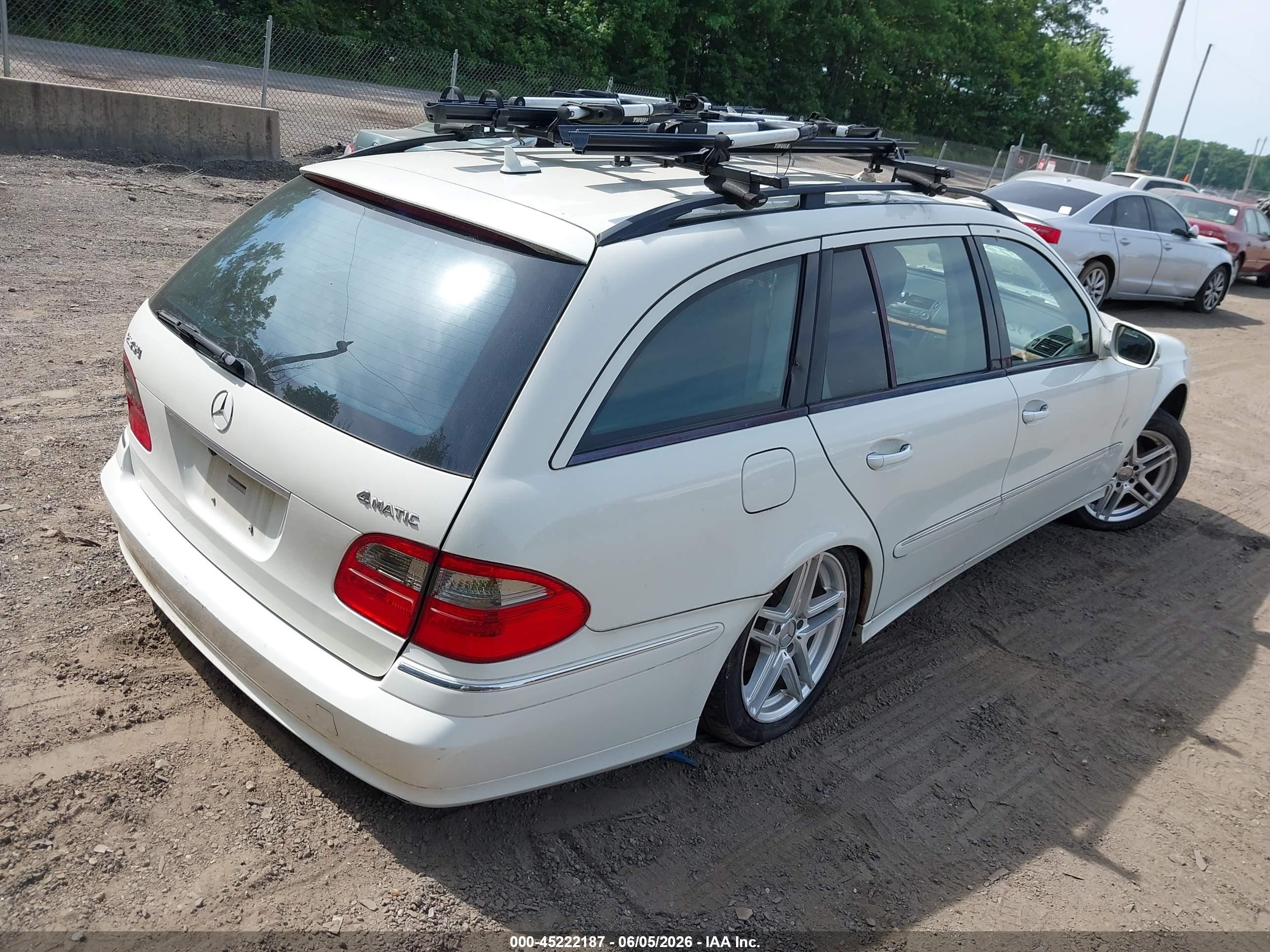 2007 Mercedes-benz E 350 4matic White vin: WDBUH87X77B148123