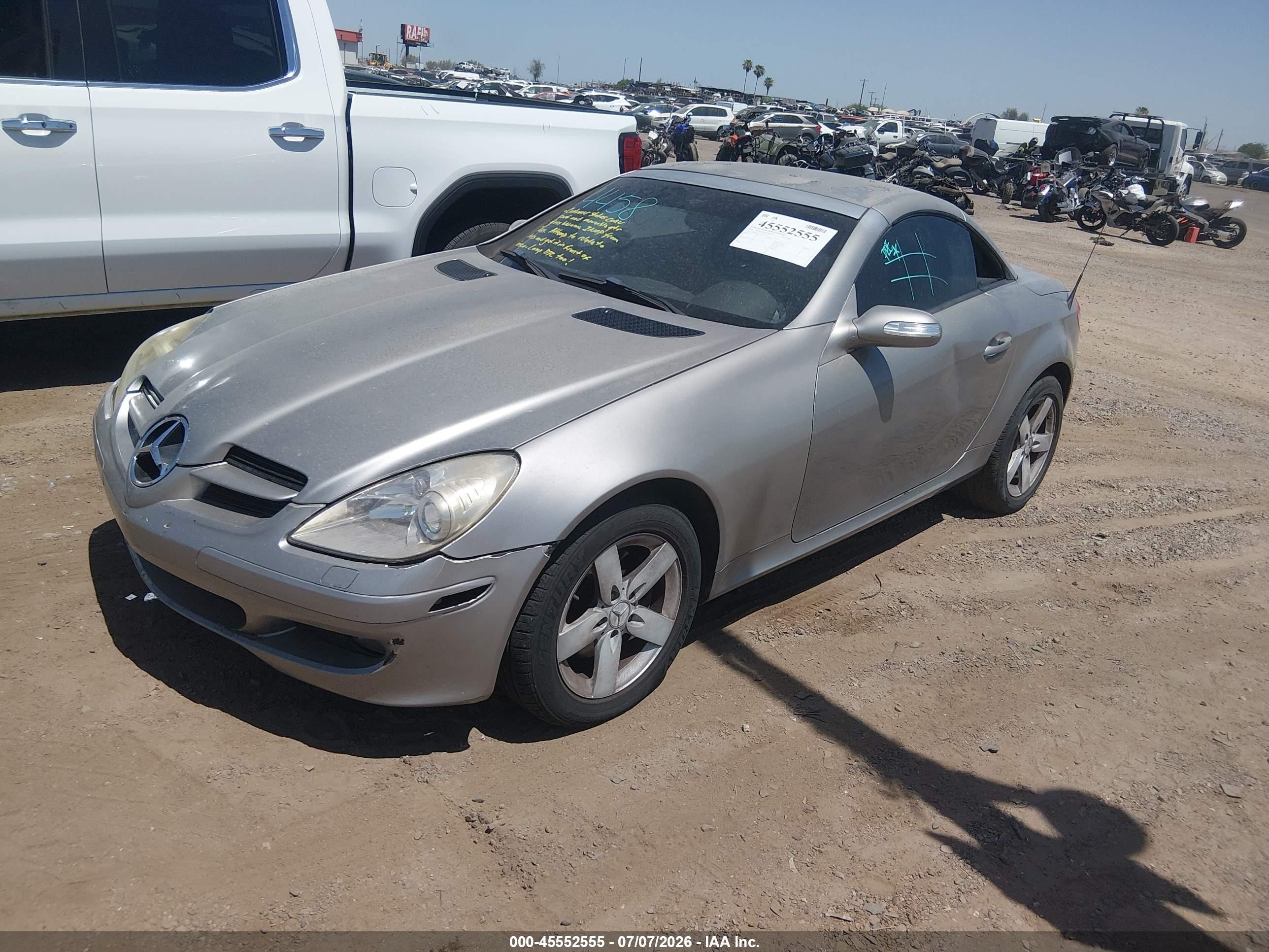 2006 Mercedes-benz Slk 280 Серый vin: WDBWK54F06F076712