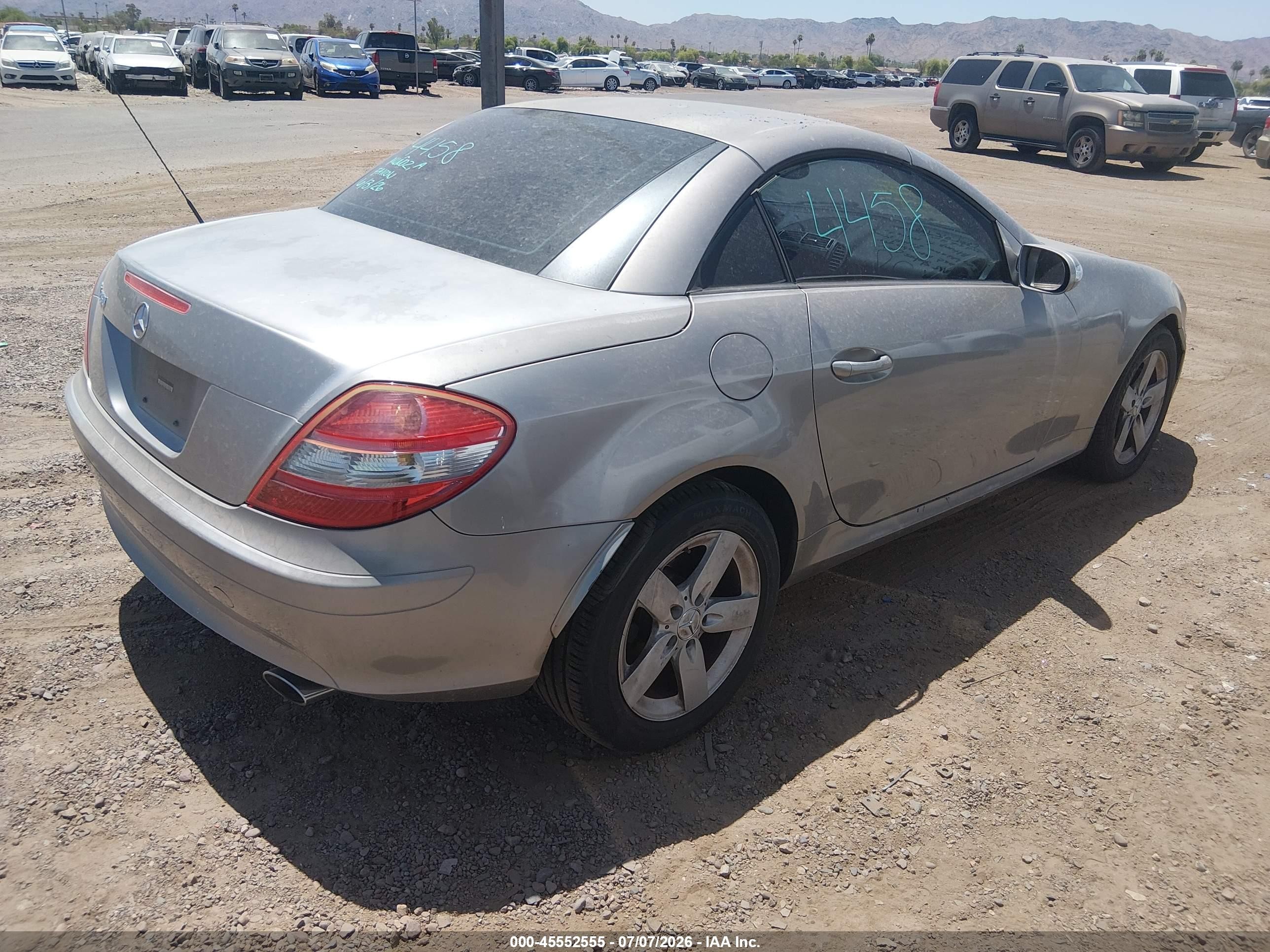 2006 Mercedes-benz Slk 280 Серый vin: WDBWK54F06F076712