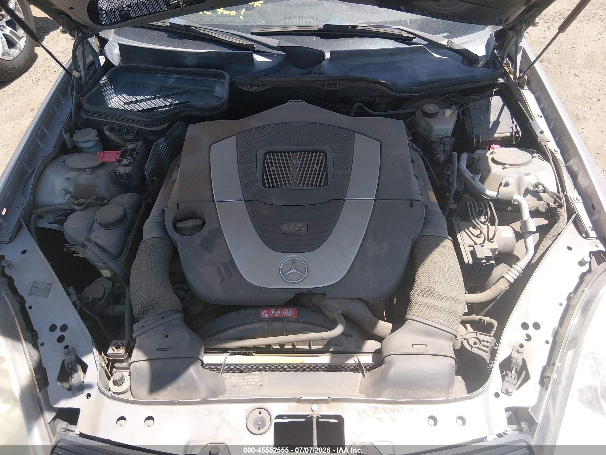 2006 Mercedes-benz Slk 280 Серый vin: WDBWK54F06F076712