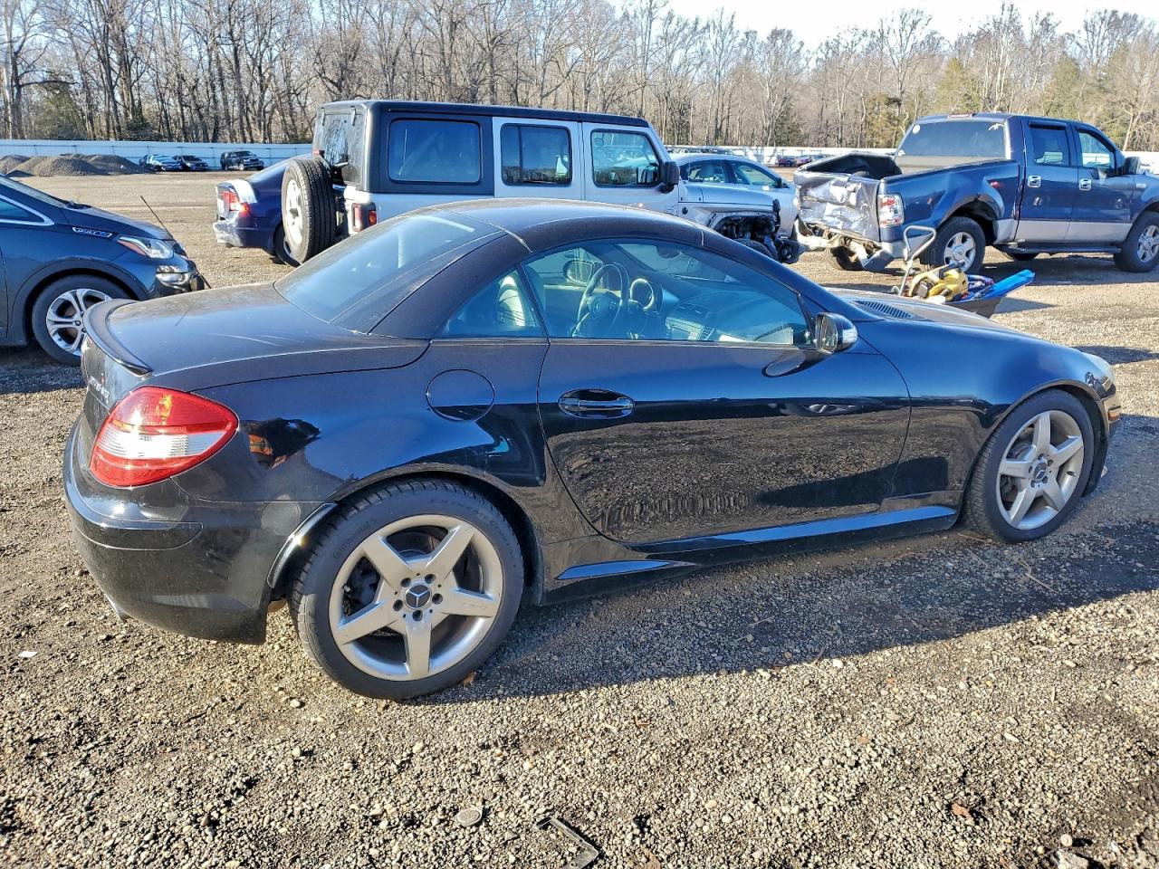 2006 Mercedes-benz Slk 280 Black vin: WDBWK54F06F102712