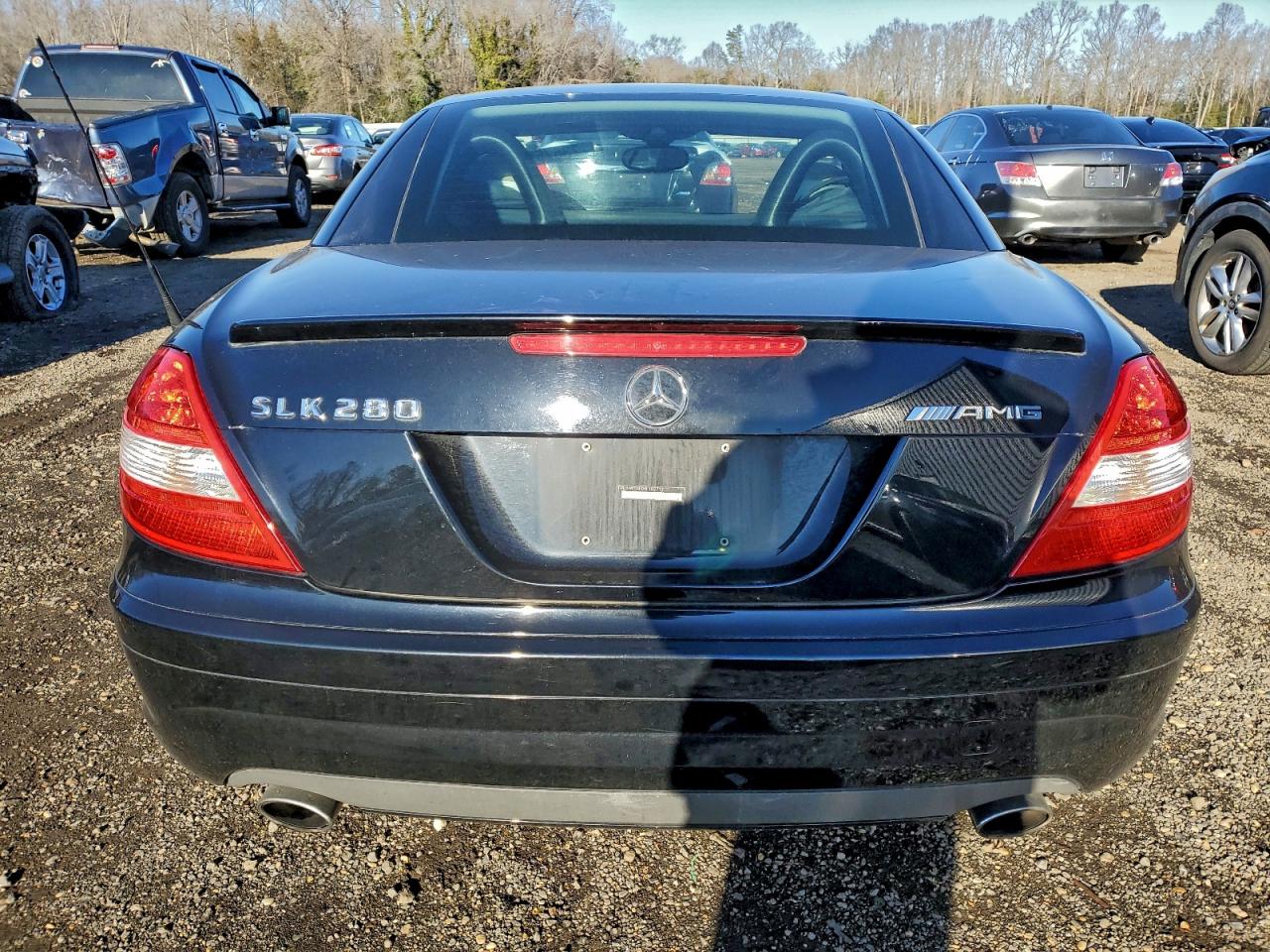 2006 Mercedes-benz Slk 280 Black vin: WDBWK54F06F102712