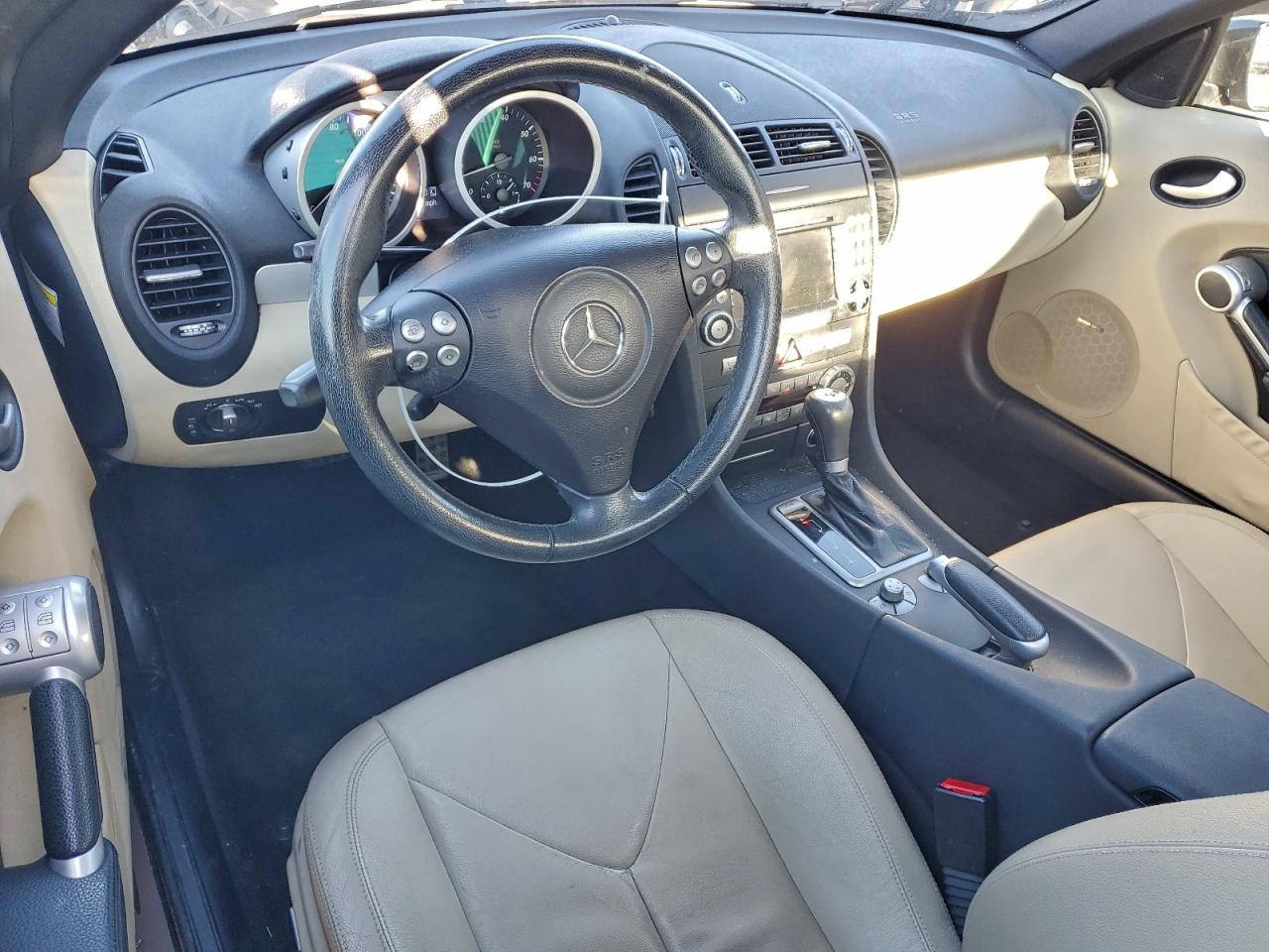 2006 Mercedes-benz Slk 280 Black vin: WDBWK54F06F102712