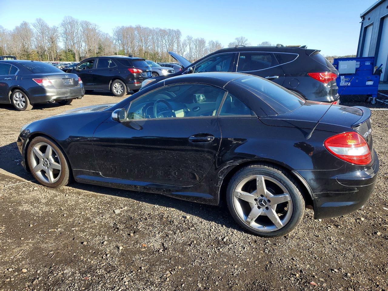 2006 Mercedes-benz Slk 280 Black vin: WDBWK54F06F102712