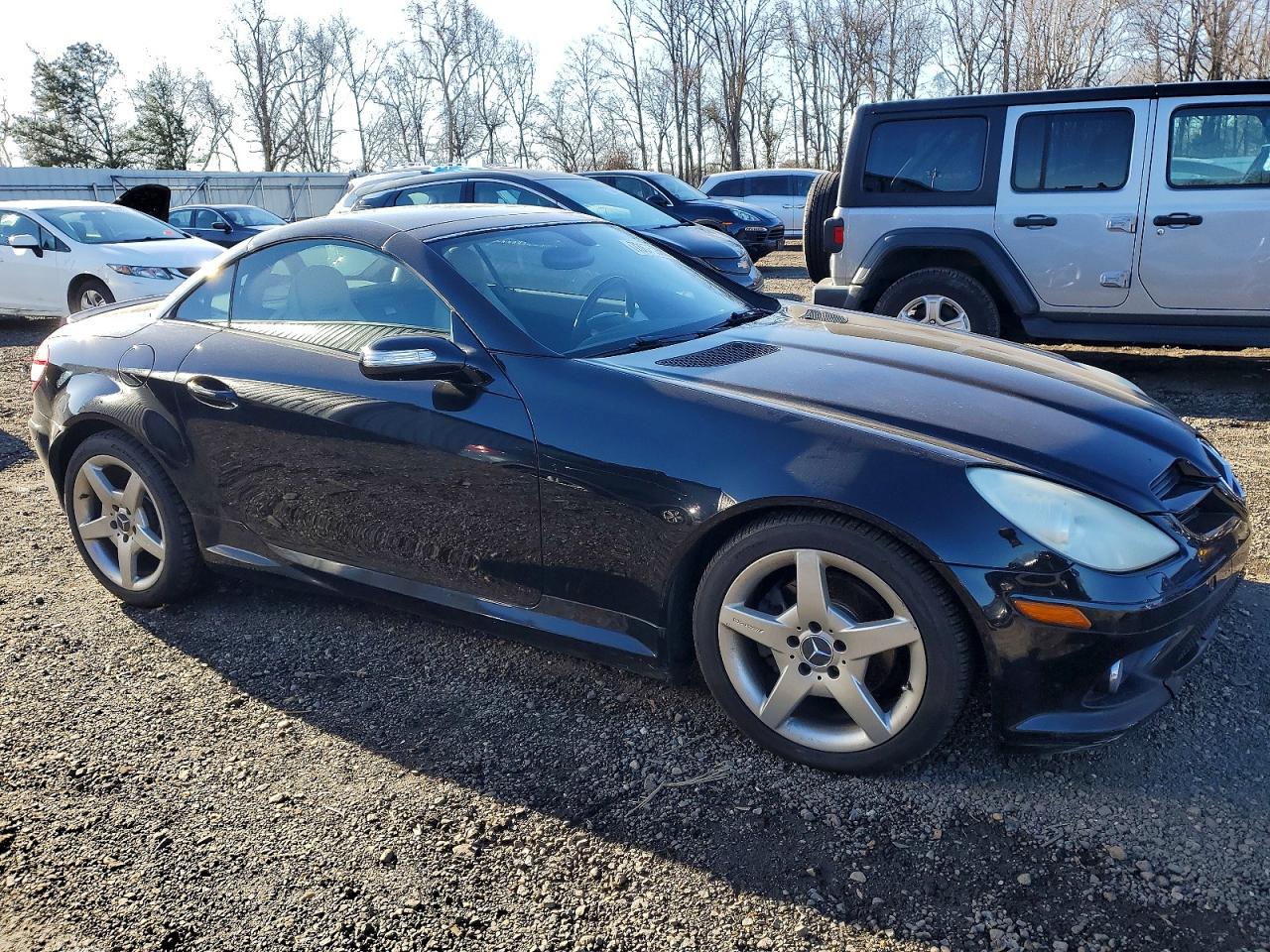 2006 Mercedes-benz Slk 280 Black vin: WDBWK54F06F102712