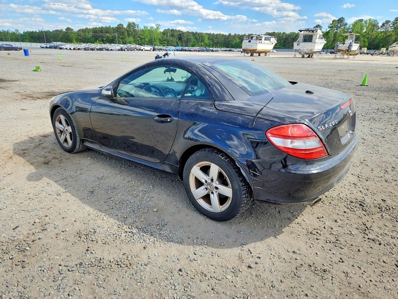 2006 Mercedes-benz Slk 280 Black vin: WDBWK54F06F115122