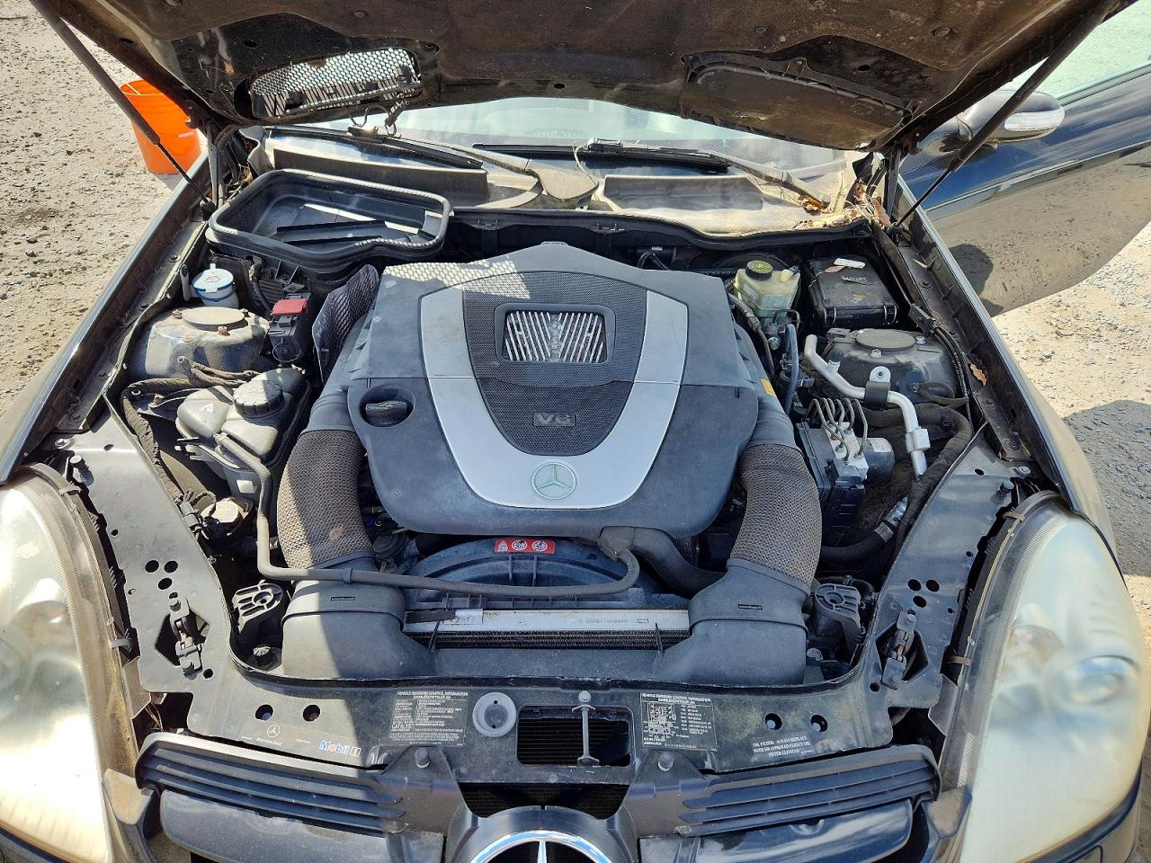 2006 Mercedes-benz Slk 280 Black vin: WDBWK54F06F115122