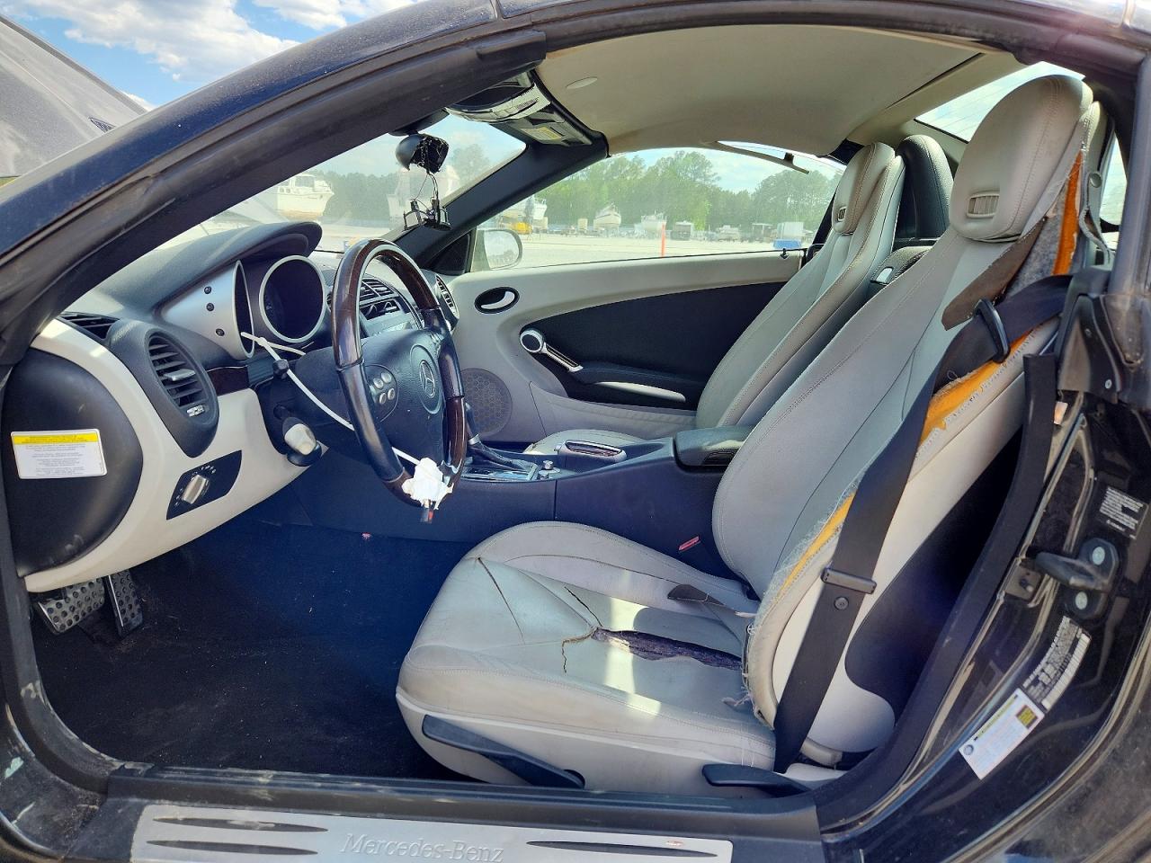 2006 Mercedes-benz Slk 280 Black vin: WDBWK54F06F115122