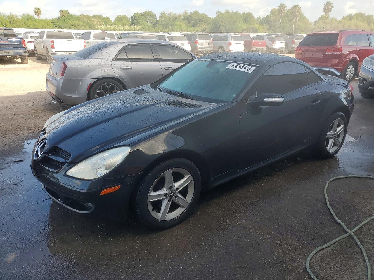 2007 Mercedes-benz Slk 280 Black vin: WDBWK54F07F134240