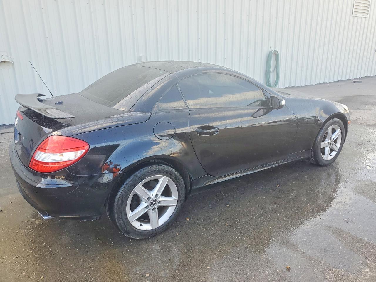 2007 Mercedes-benz Slk 280 Black vin: WDBWK54F07F134240