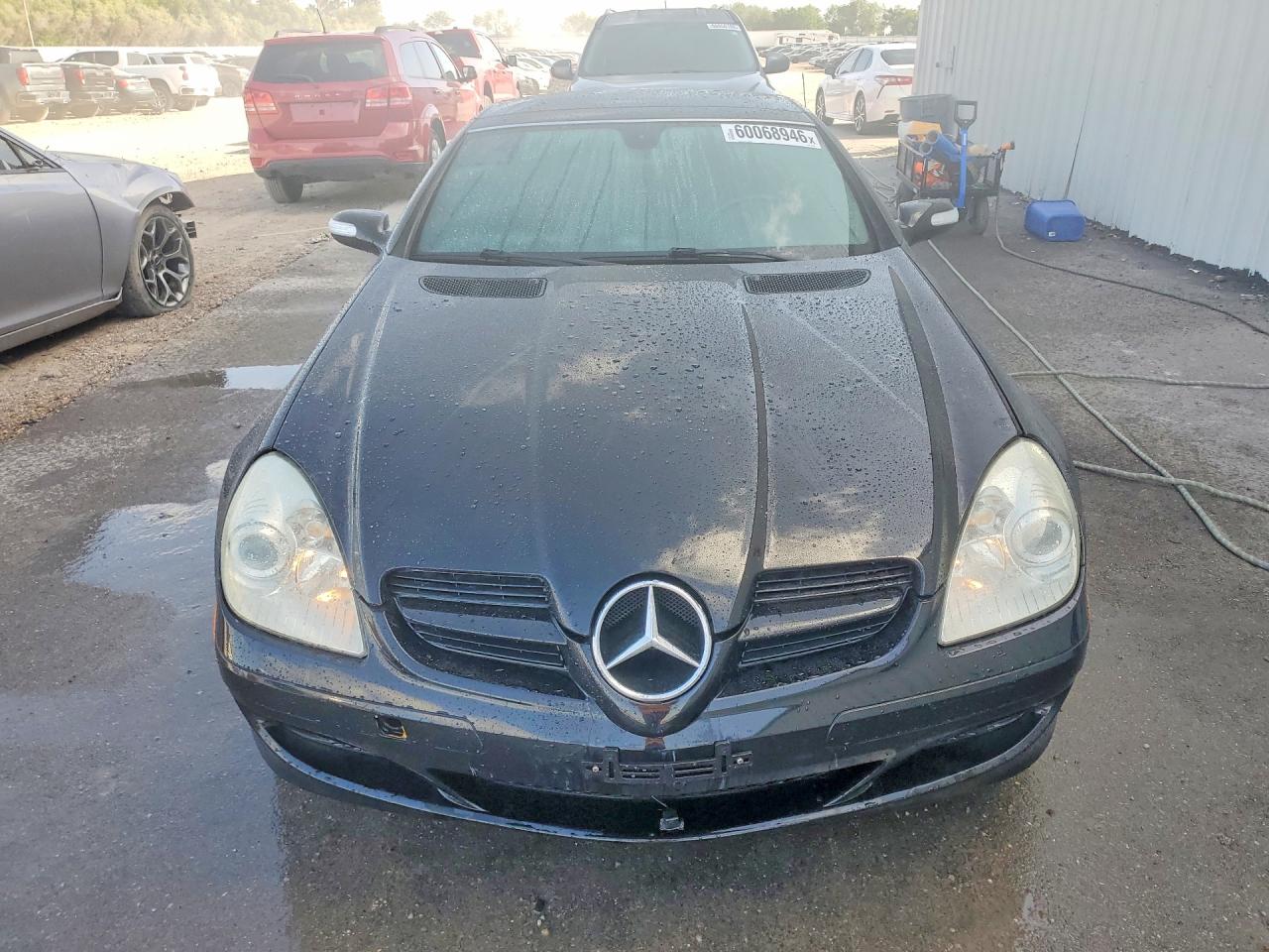 2007 Mercedes-benz Slk 280 Black vin: WDBWK54F07F134240
