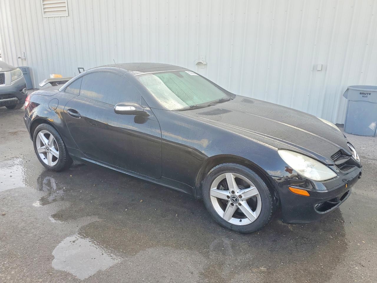 2007 Mercedes-benz Slk 280 Black vin: WDBWK54F07F134240