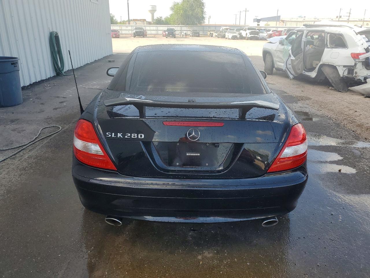 2007 Mercedes-benz Slk 280 Black vin: WDBWK54F07F134240