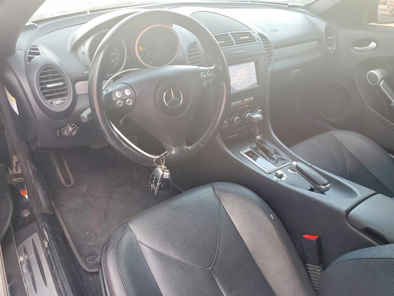 2007 Mercedes-benz Slk 280 Black vin: WDBWK54F07F134240