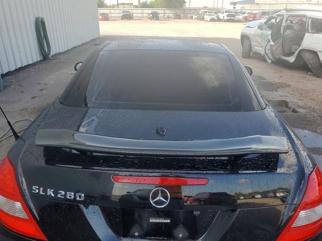 2007 Mercedes-benz Slk 280 Black vin: WDBWK54F07F134240