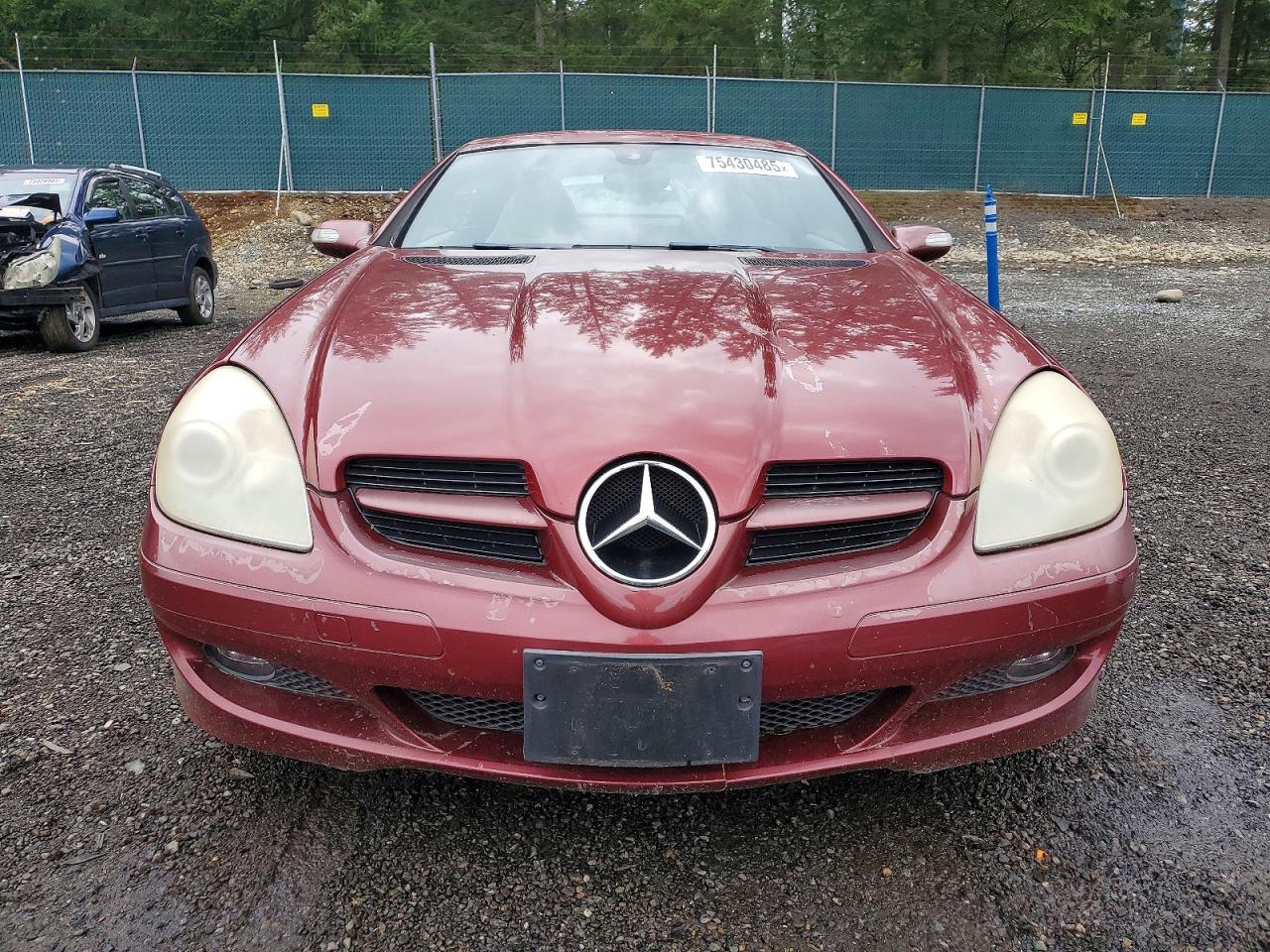 2007 Mercedes-benz Slk 280 Burgundy vin: WDBWK54F07F139261