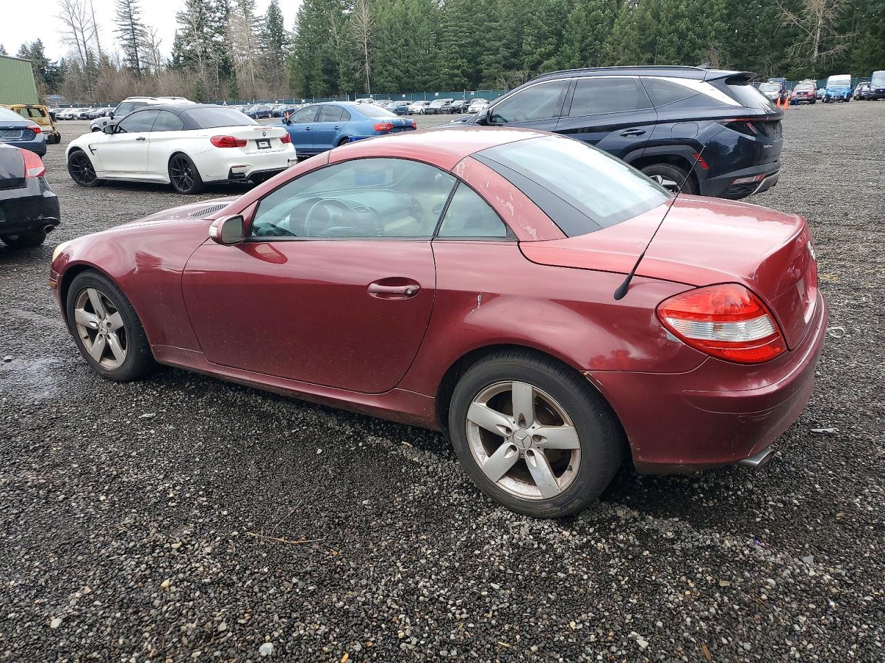 2007 Mercedes-benz Slk 280 Burgundy vin: WDBWK54F07F139261
