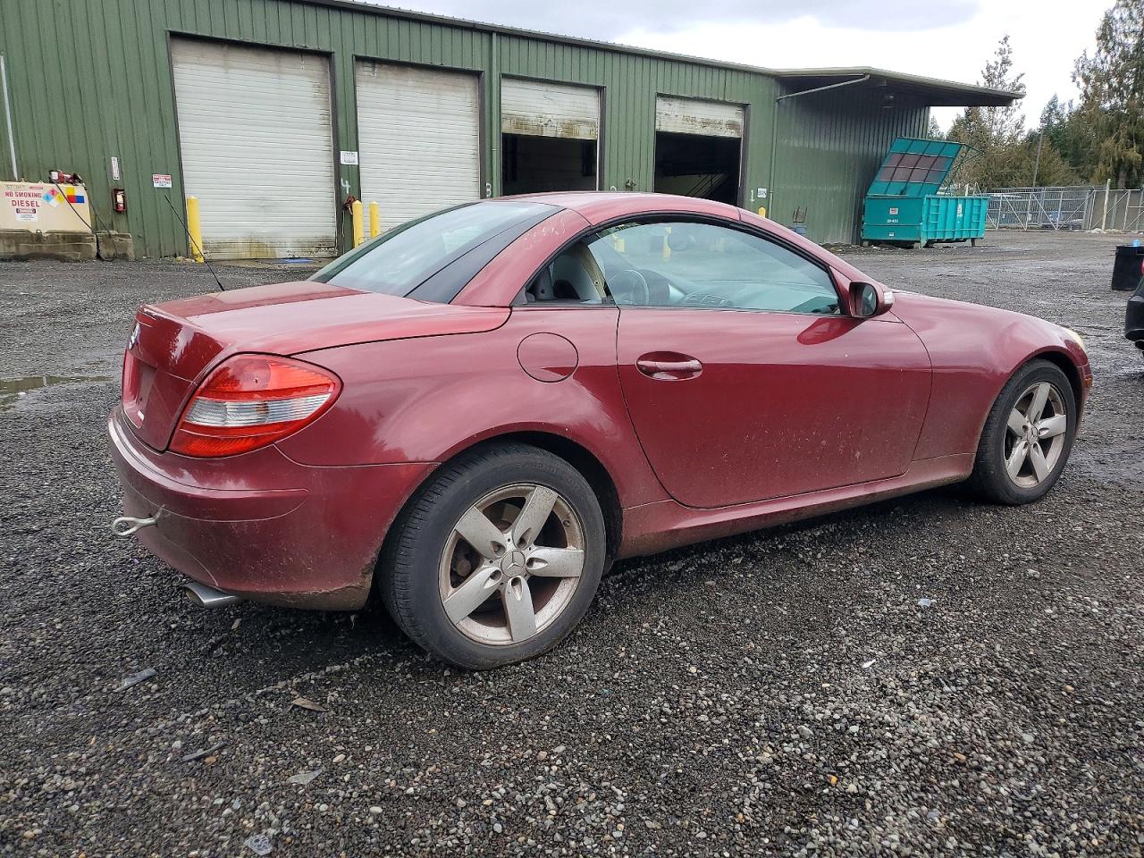 2007 Mercedes-benz Slk 280 Burgundy vin: WDBWK54F07F139261