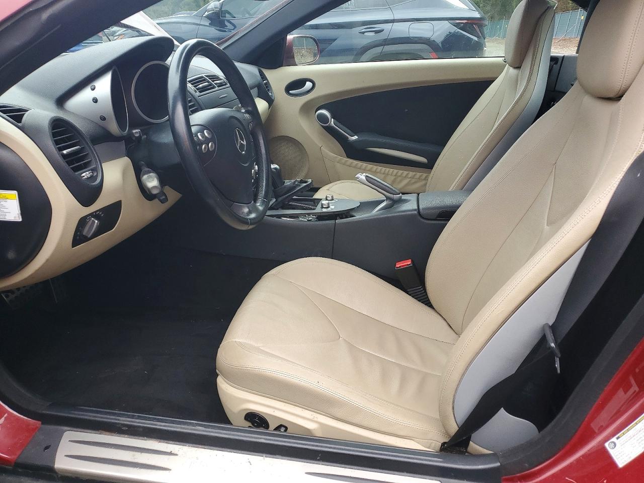 2007 Mercedes-benz Slk 280 Burgundy vin: WDBWK54F07F139261