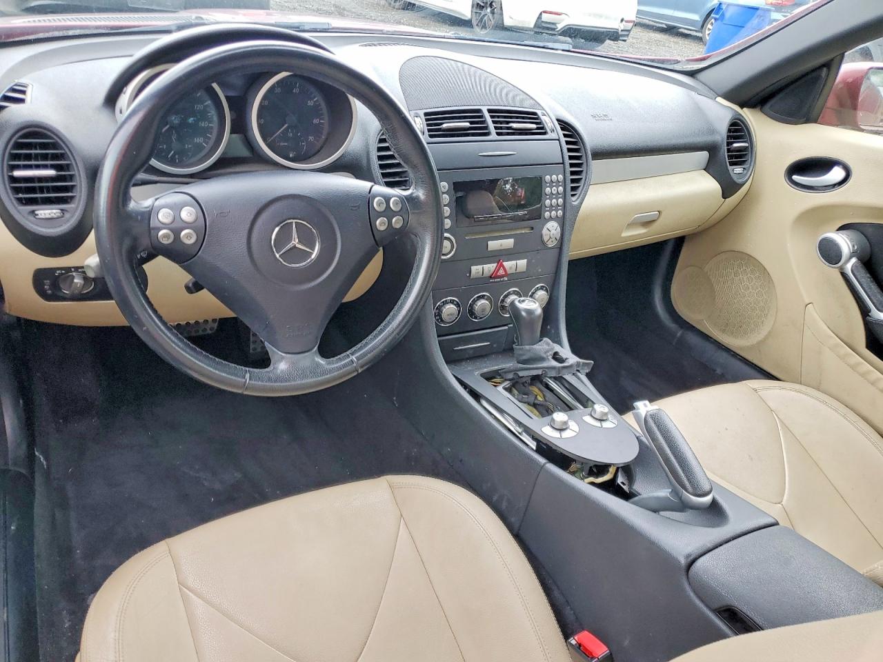 2007 Mercedes-benz Slk 280 Burgundy vin: WDBWK54F07F139261