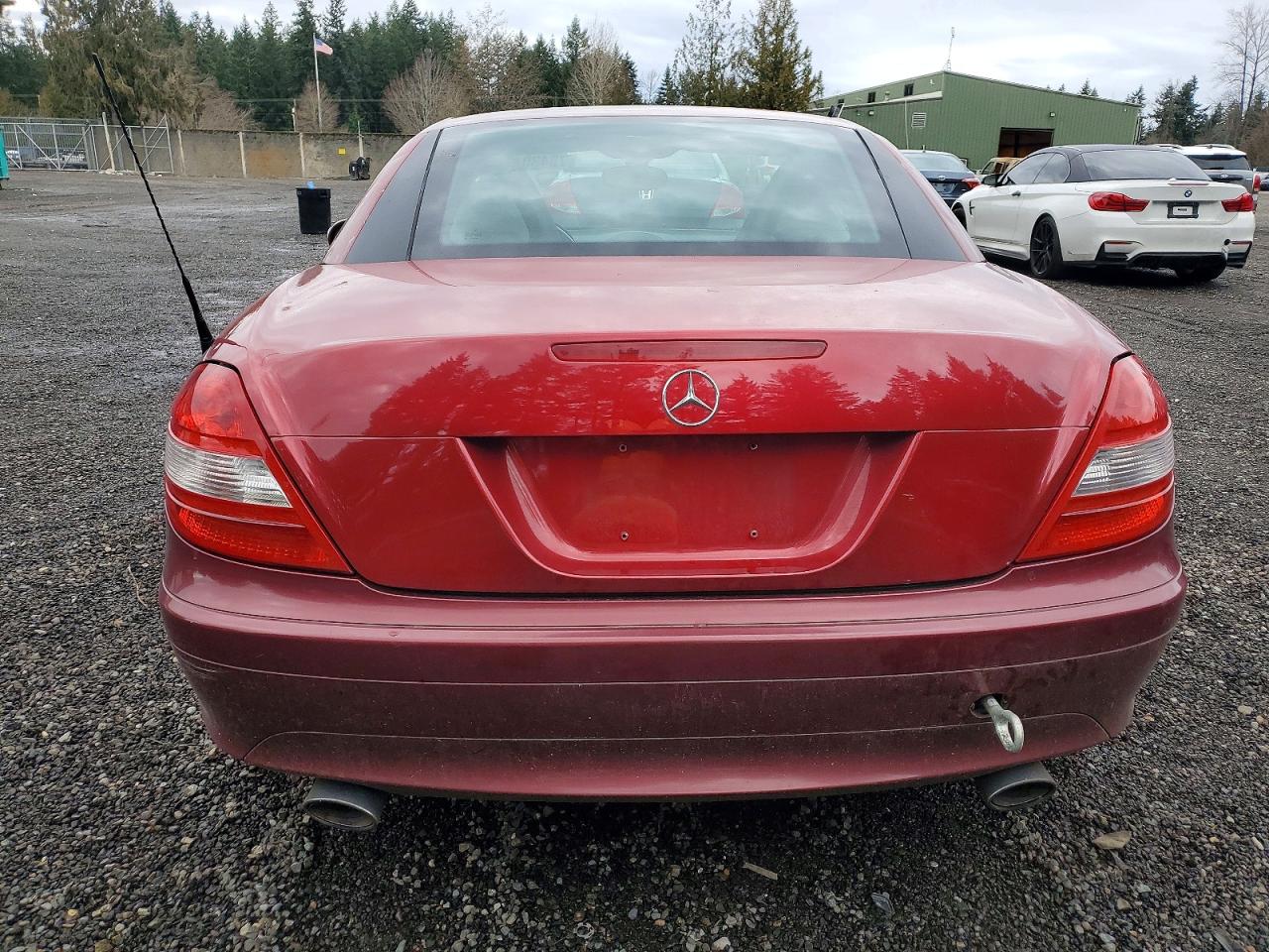 2007 Mercedes-benz Slk 280 Burgundy vin: WDBWK54F07F139261