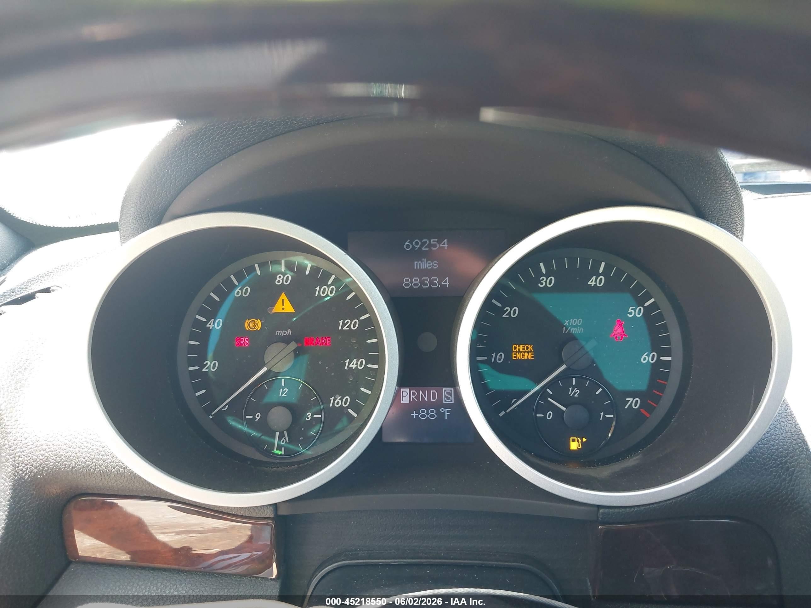 2007 Mercedes-benz Slk 280   Silver vin: WDBWK54F07F150258