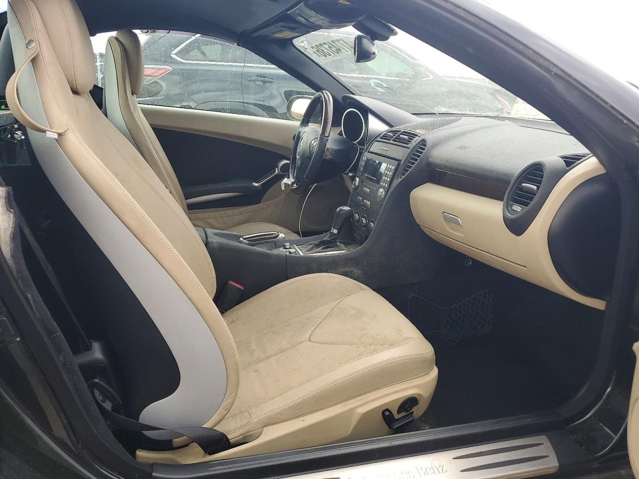 2007 Mercedes-benz Slk 280 Black vin: WDBWK54F07F152950