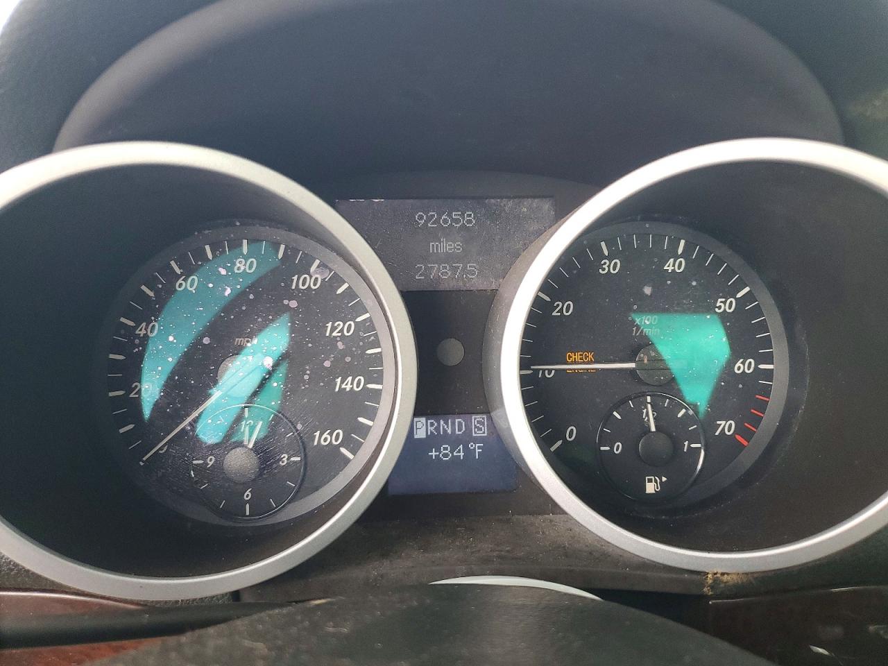 2007 Mercedes-benz Slk 280 Black vin: WDBWK54F07F152950
