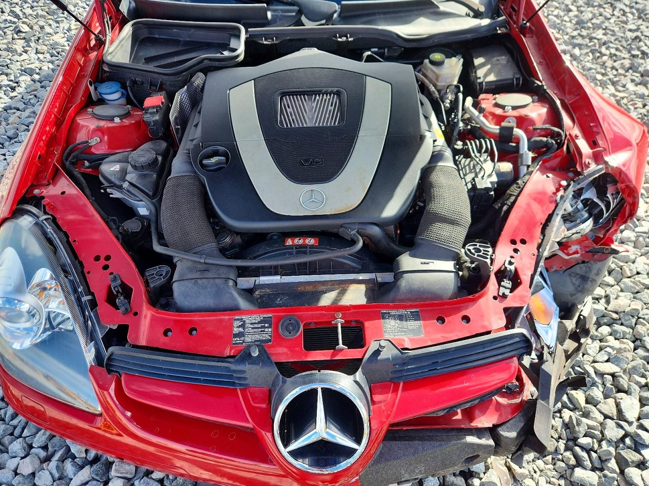 2007 Mercedes-benz Slk 280 Red vin: WDBWK54F07F167853