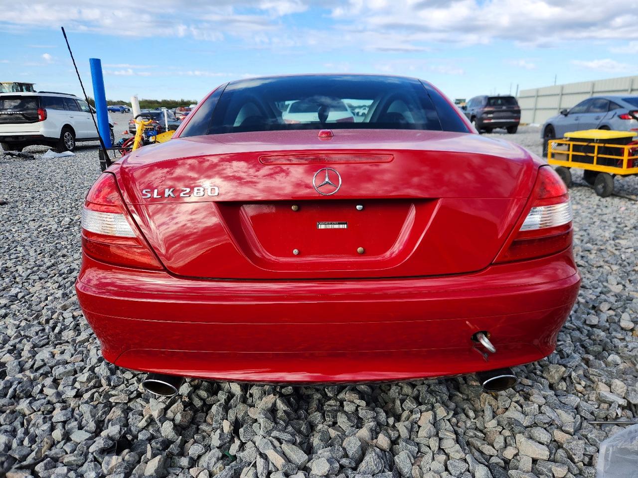 2007 Mercedes-benz Slk 280 Red vin: WDBWK54F07F167853