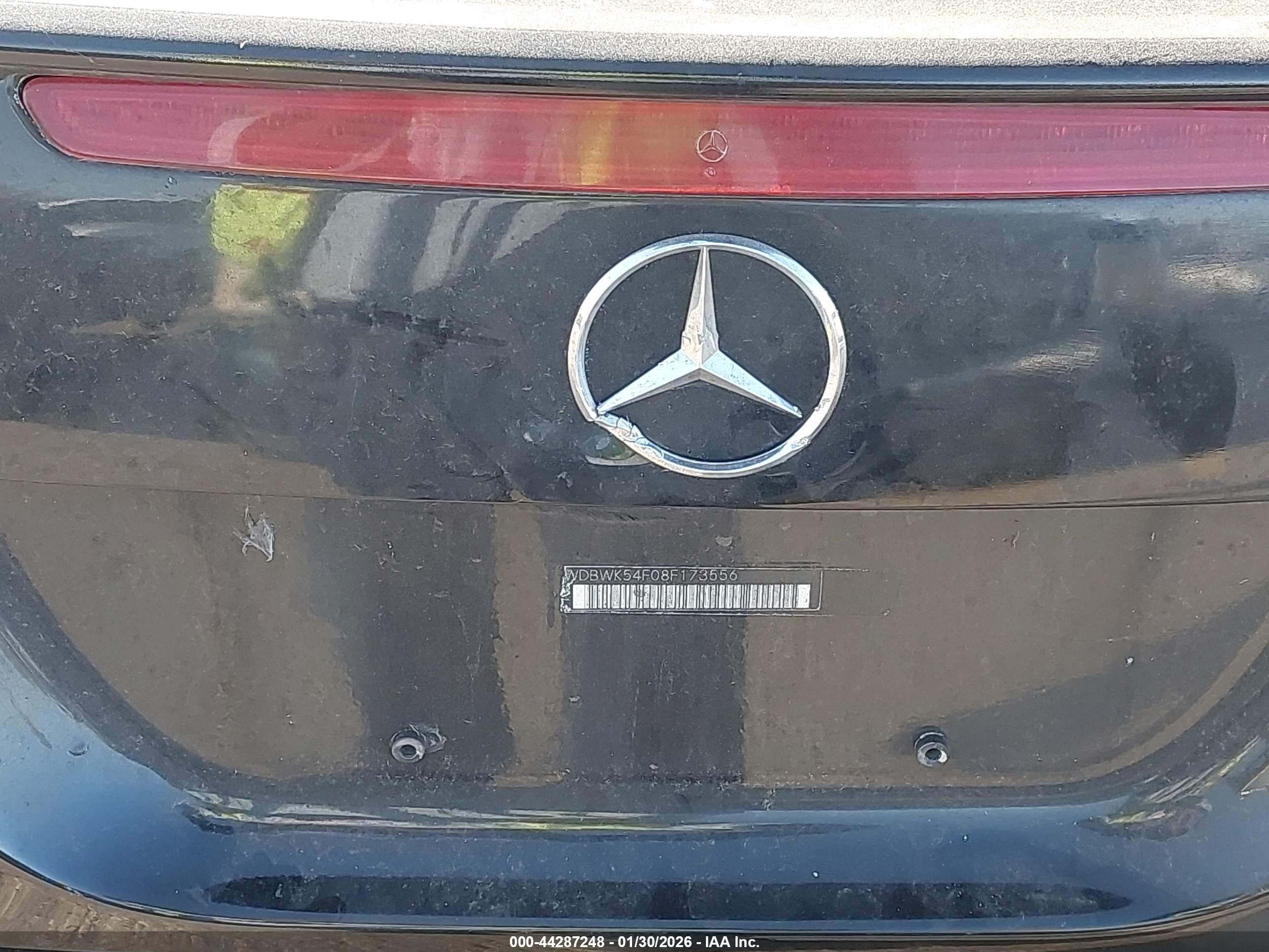 2008 Mercedes-benz Slk 280   Black vin: WDBWK54F08F173556