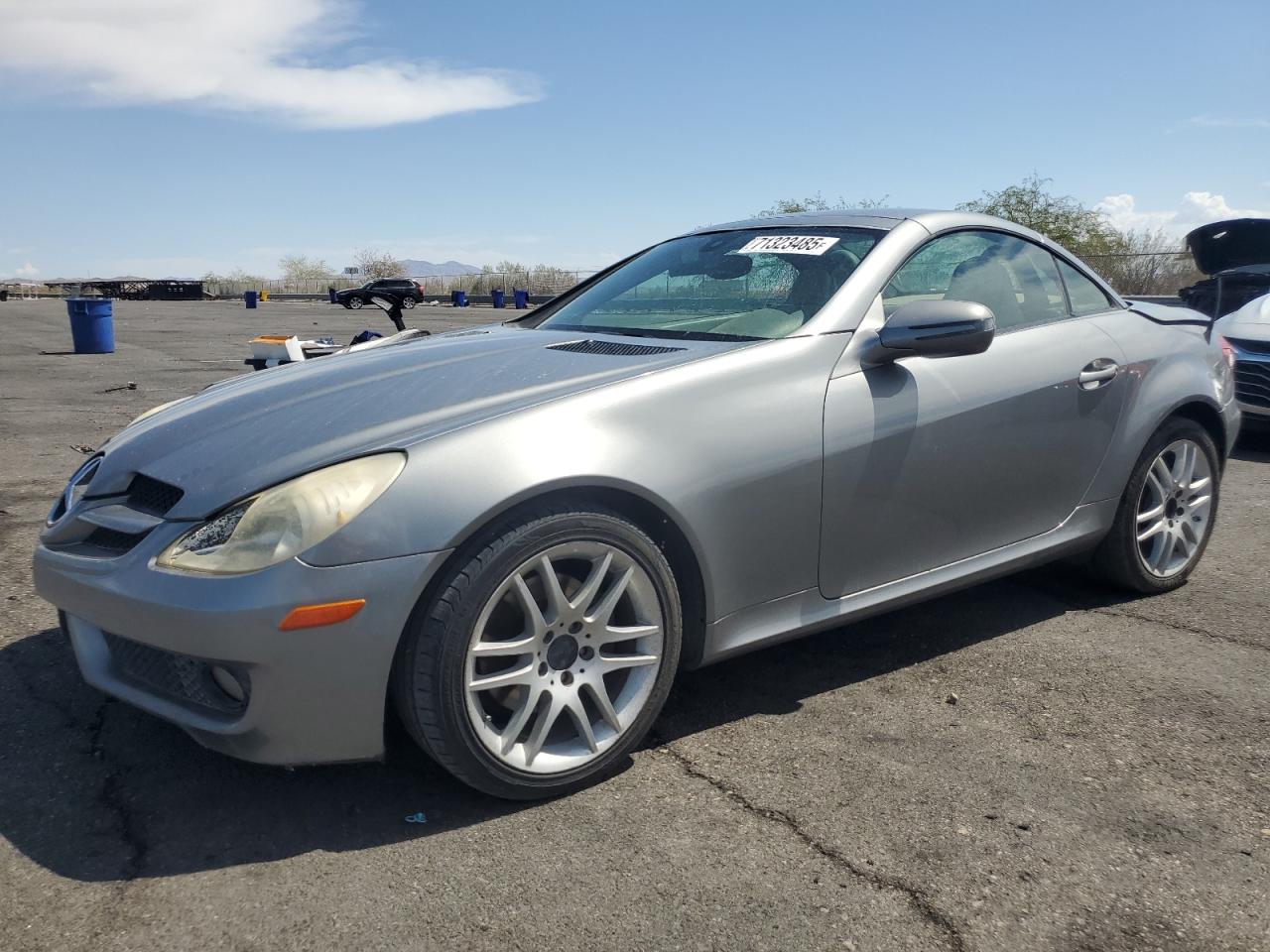 2009 Mercedes-benz Slk 300 Silver vin: WDBWK54F09F192223