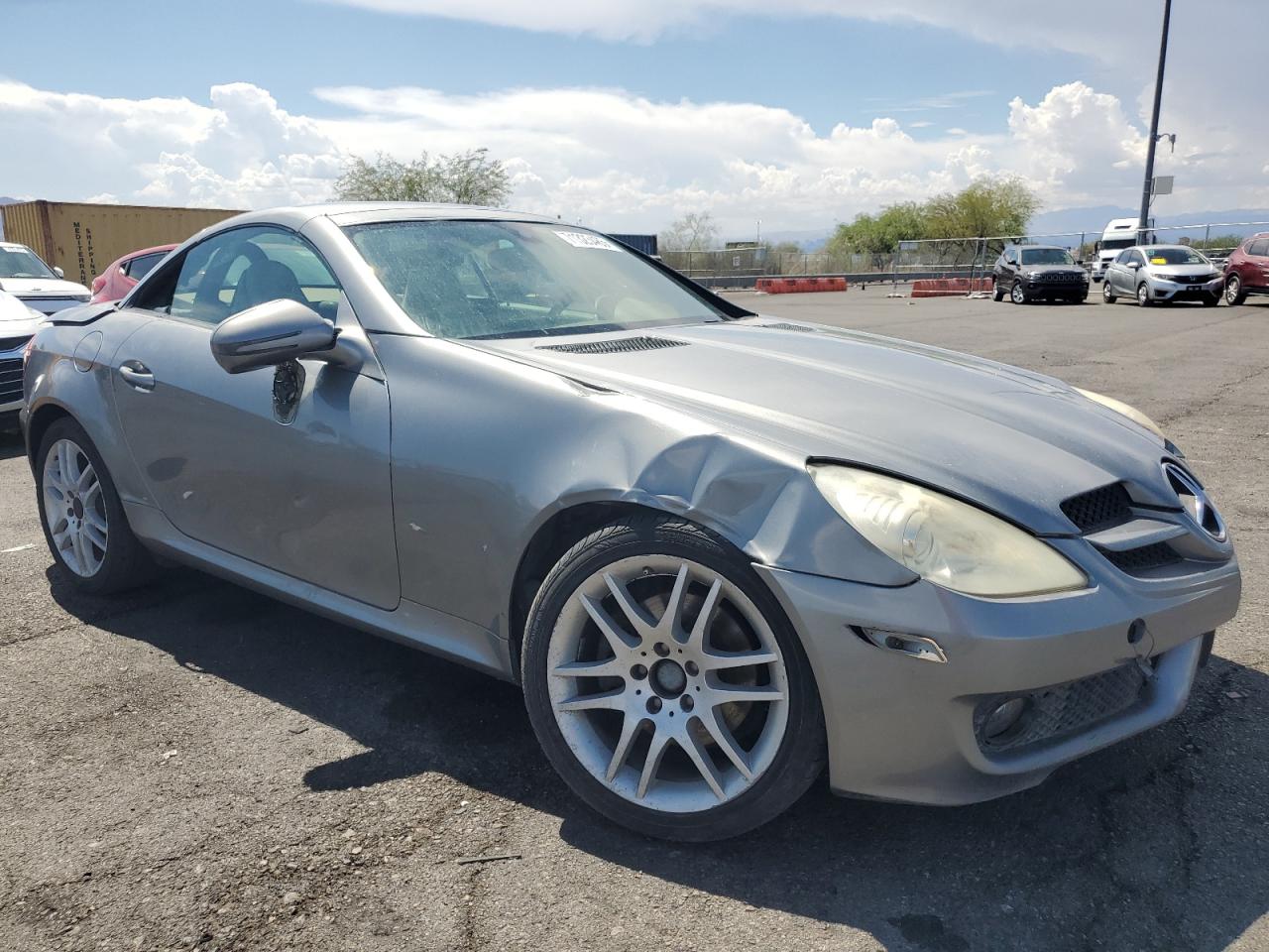 2009 Mercedes-benz Slk 300 Silver vin: WDBWK54F09F192223