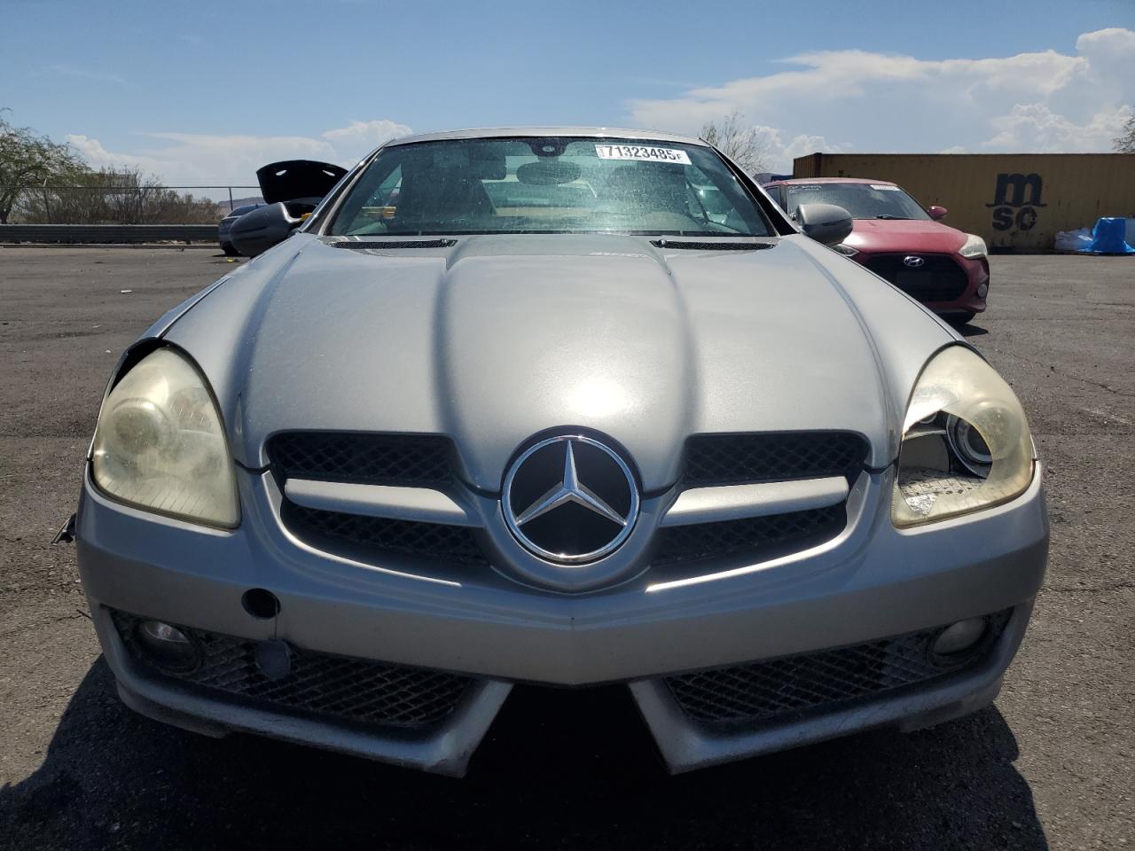 2009 Mercedes-benz Slk 300 Silver vin: WDBWK54F09F192223