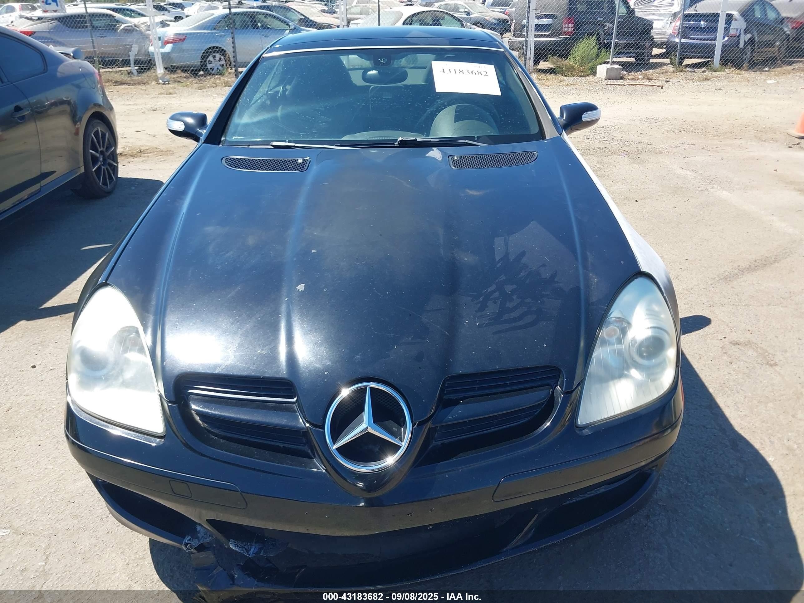 2007 Mercedes-benz Slk 280   Black vin: WDBWK54F17F135509