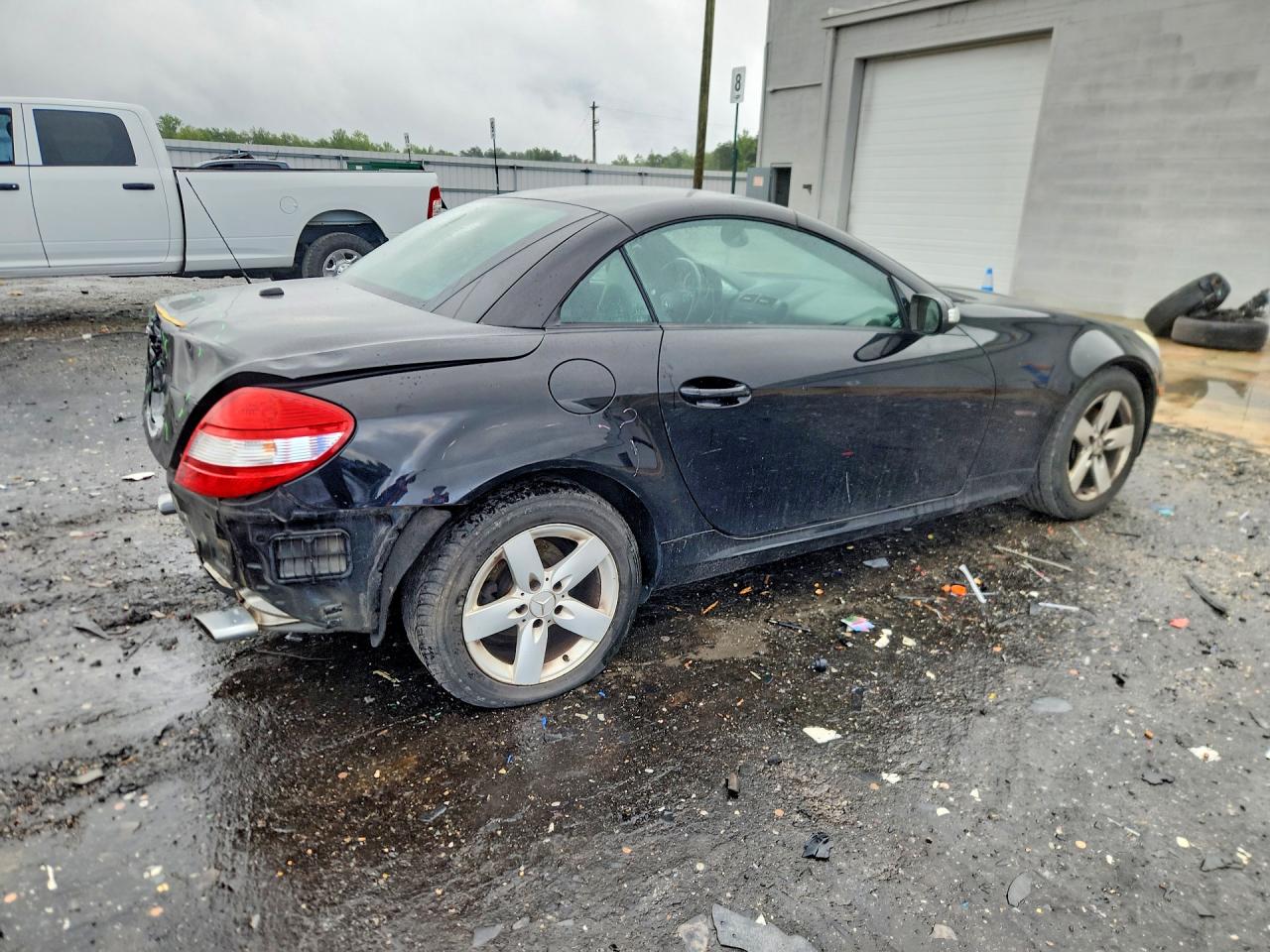 2007 Mercedes-benz Slk 280 Black vin: WDBWK54F17F139155