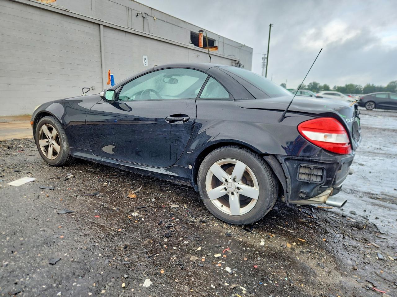 2007 Mercedes-benz Slk 280 Black vin: WDBWK54F17F139155