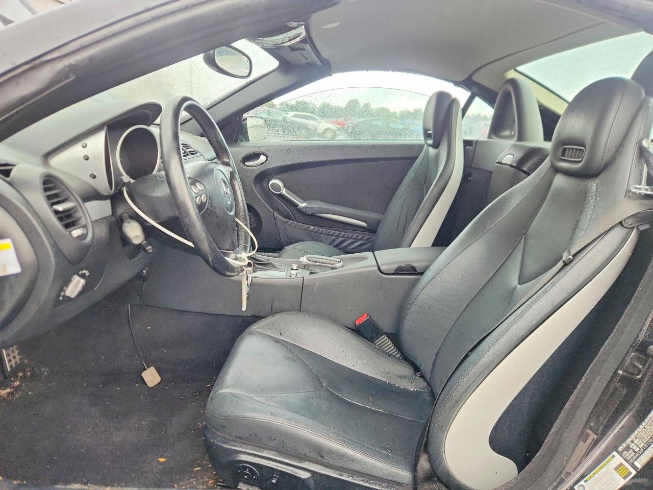 2007 Mercedes-benz Slk 280 Black vin: WDBWK54F17F139155