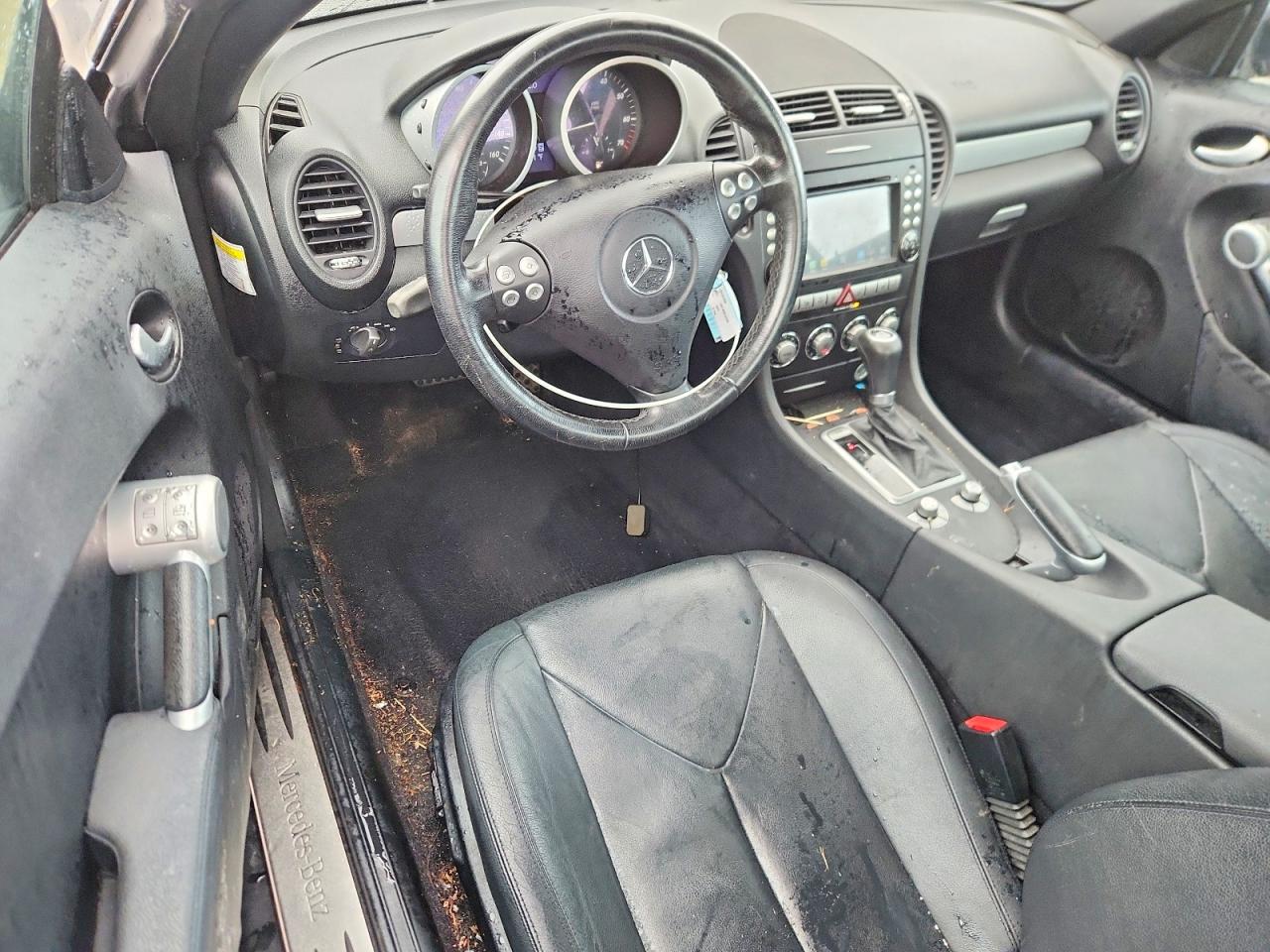 2007 Mercedes-benz Slk 280 Black vin: WDBWK54F17F139155