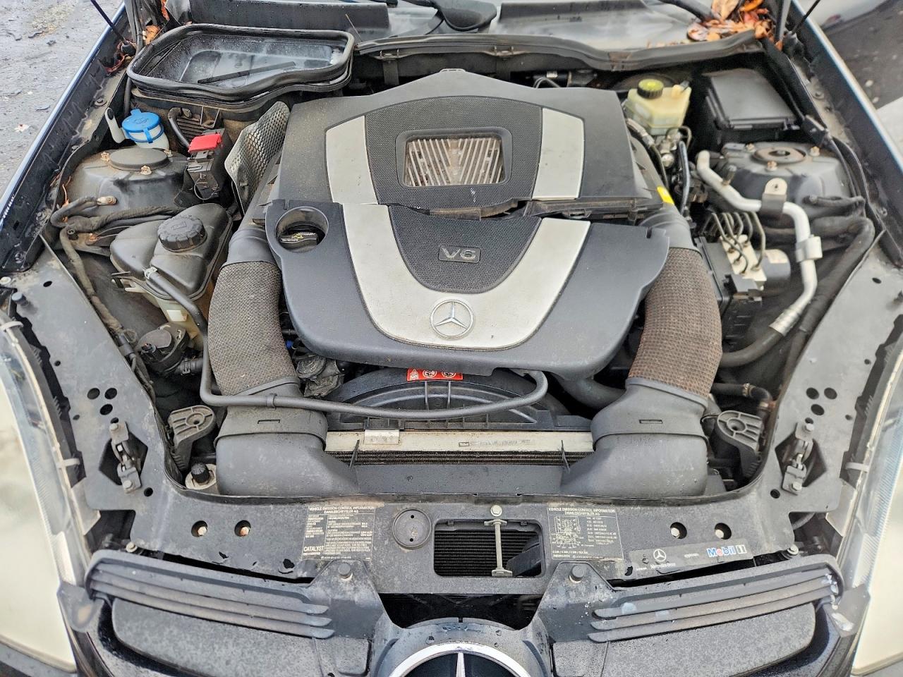 2007 Mercedes-benz Slk 280 Black vin: WDBWK54F17F139155