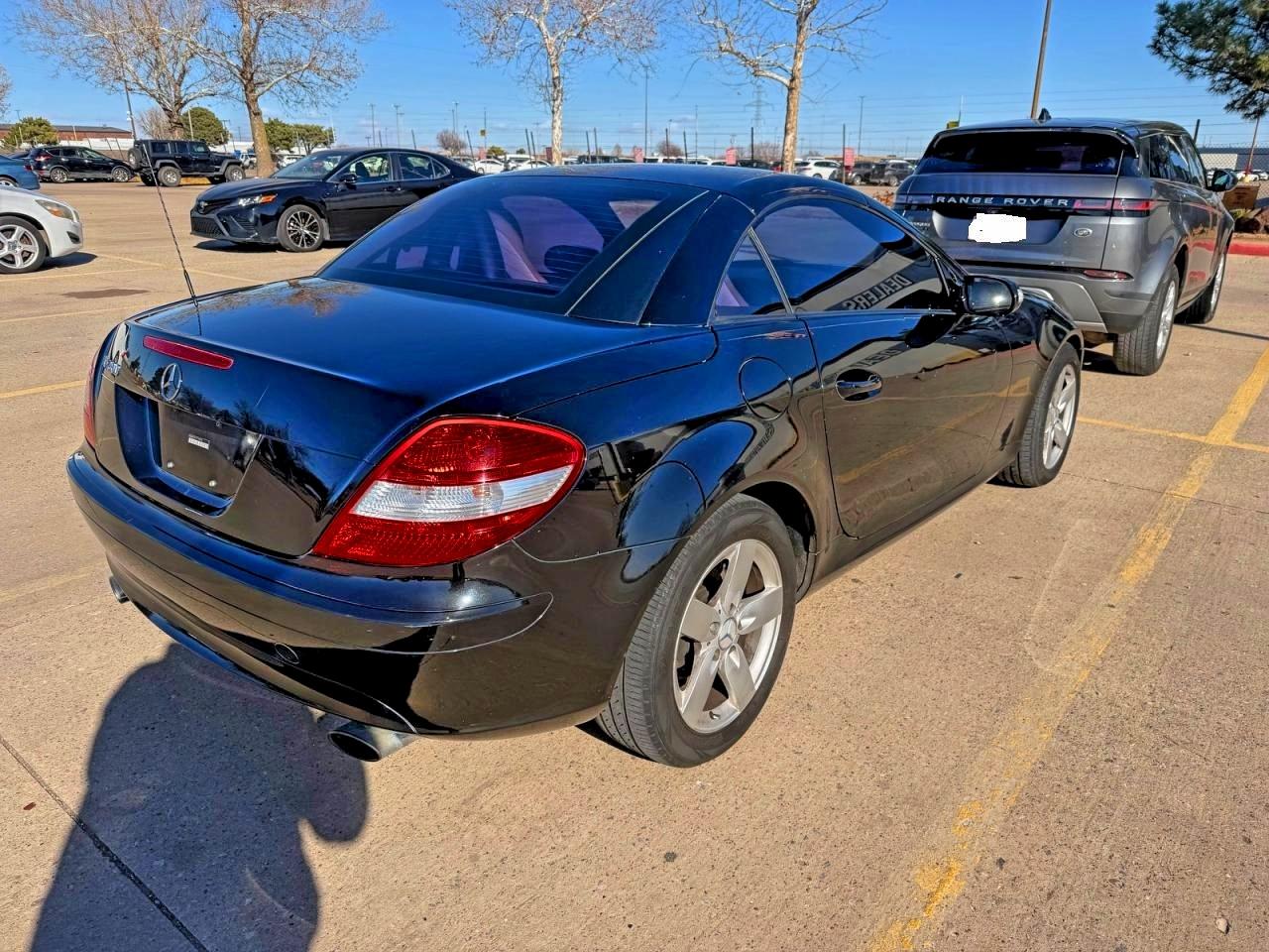 2007 Mercedes-benz Slk 280 Black vin: WDBWK54F17F144078