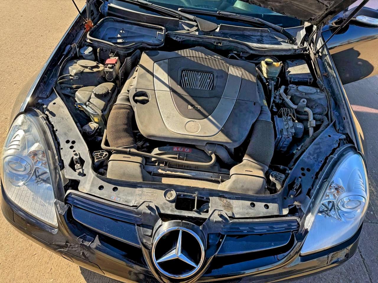 2007 Mercedes-benz Slk 280 Black vin: WDBWK54F17F144078