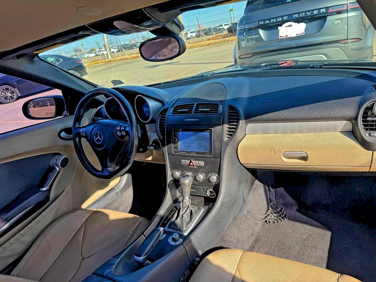 2007 Mercedes-benz Slk 280 Black vin: WDBWK54F17F144078