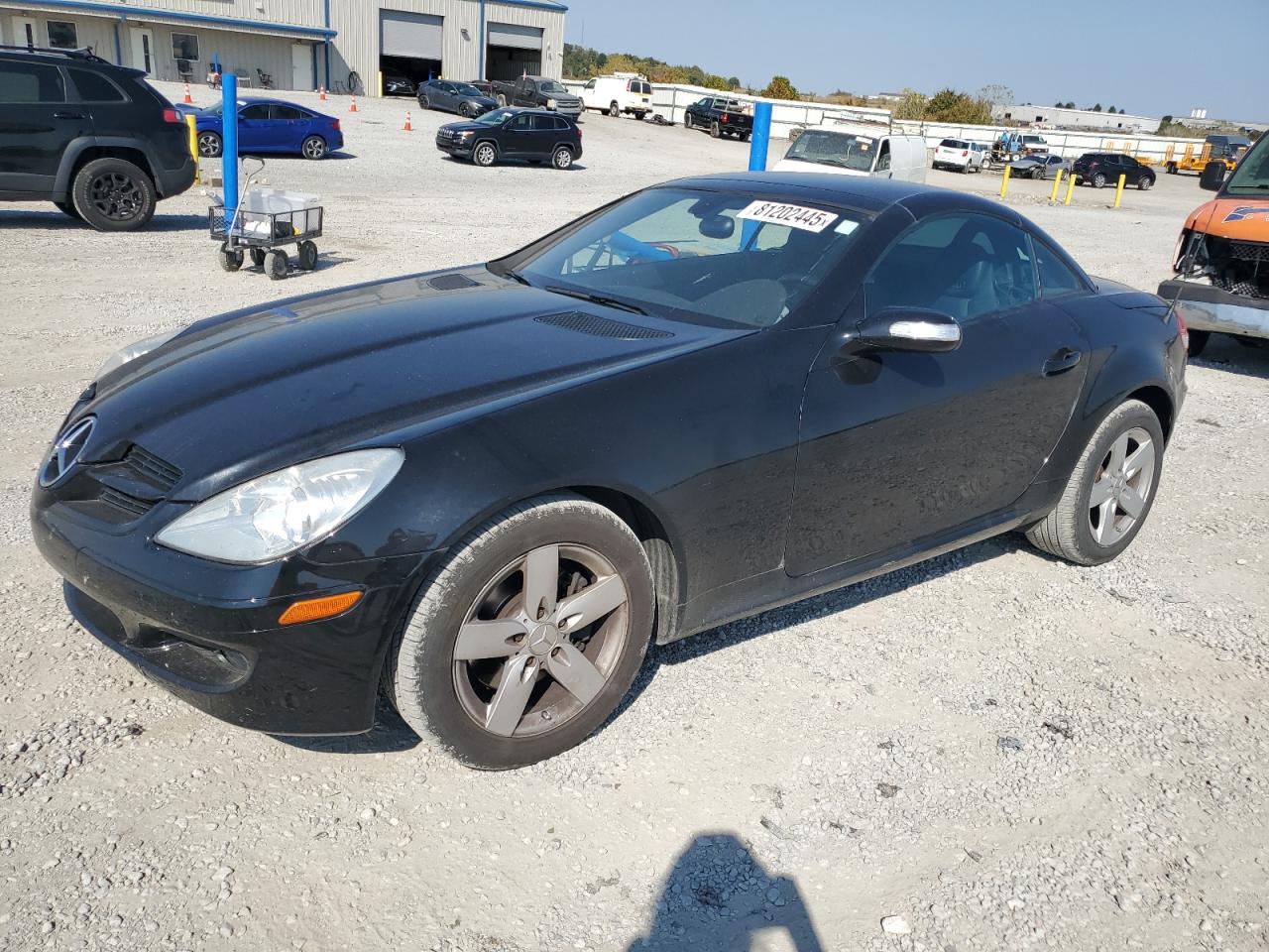 2007 Mercedes-benz Slk 280 Black vin: WDBWK54F17F156196