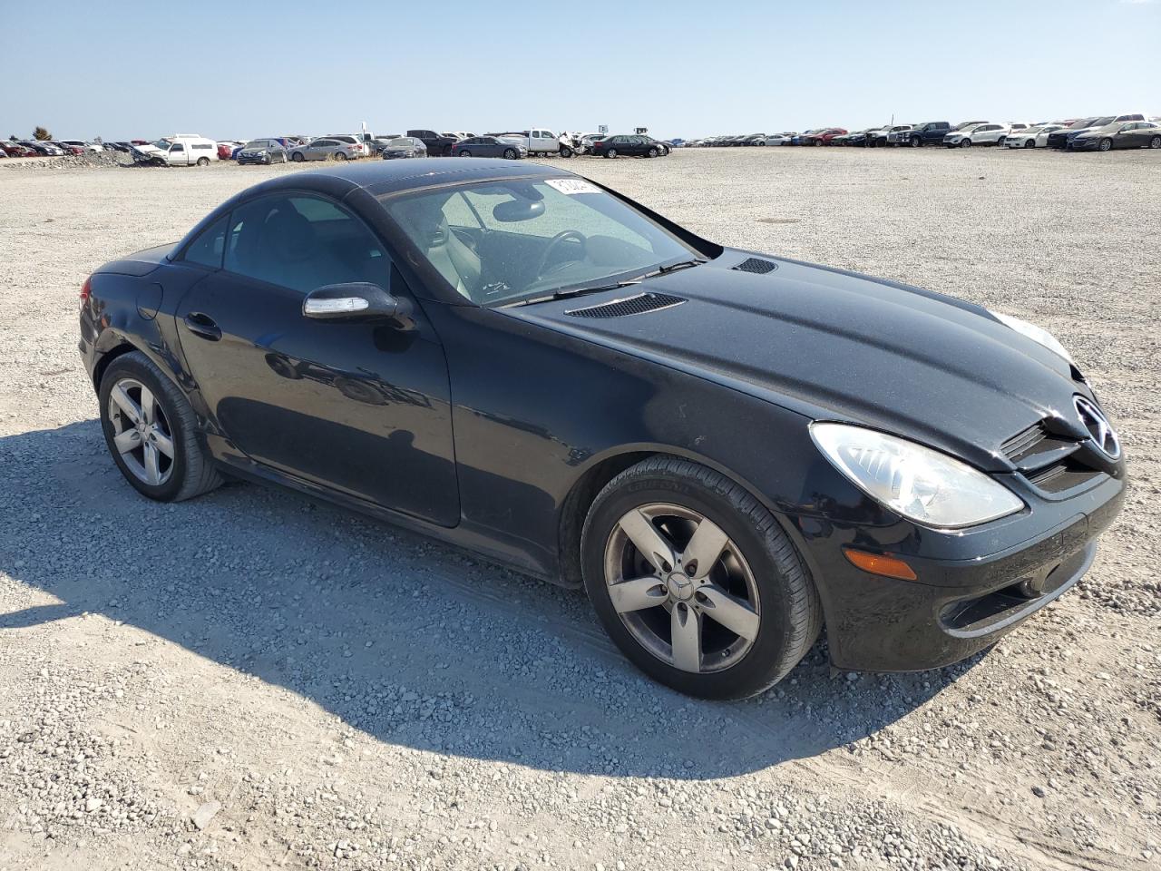 2007 Mercedes-benz Slk 280 Black vin: WDBWK54F17F156196