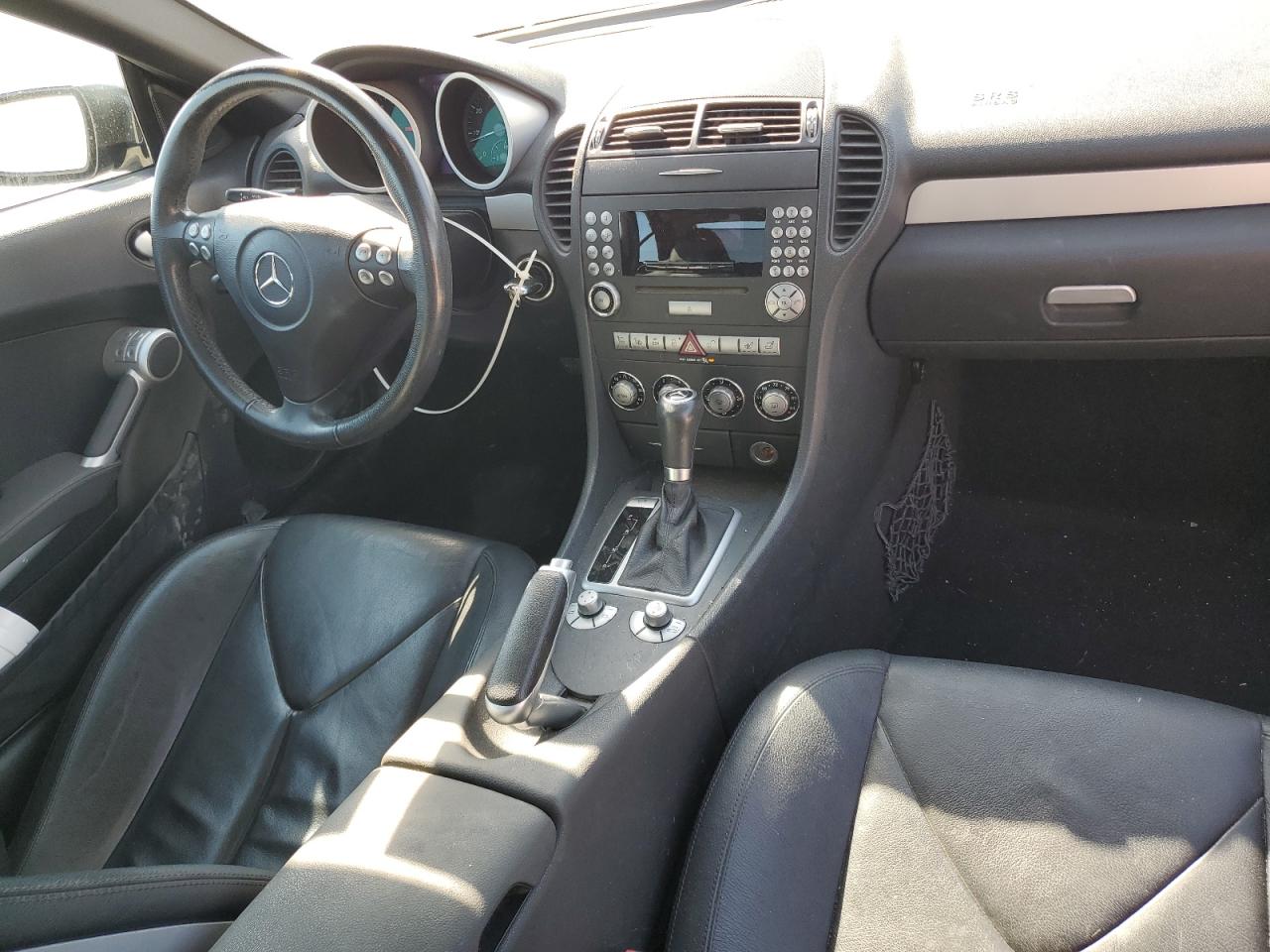 2007 Mercedes-benz Slk 280 Black vin: WDBWK54F17F156196