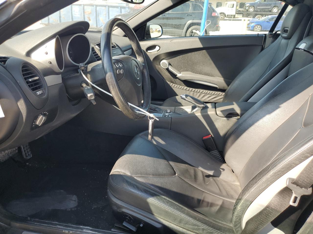 2007 Mercedes-benz Slk 280 Black vin: WDBWK54F17F156196