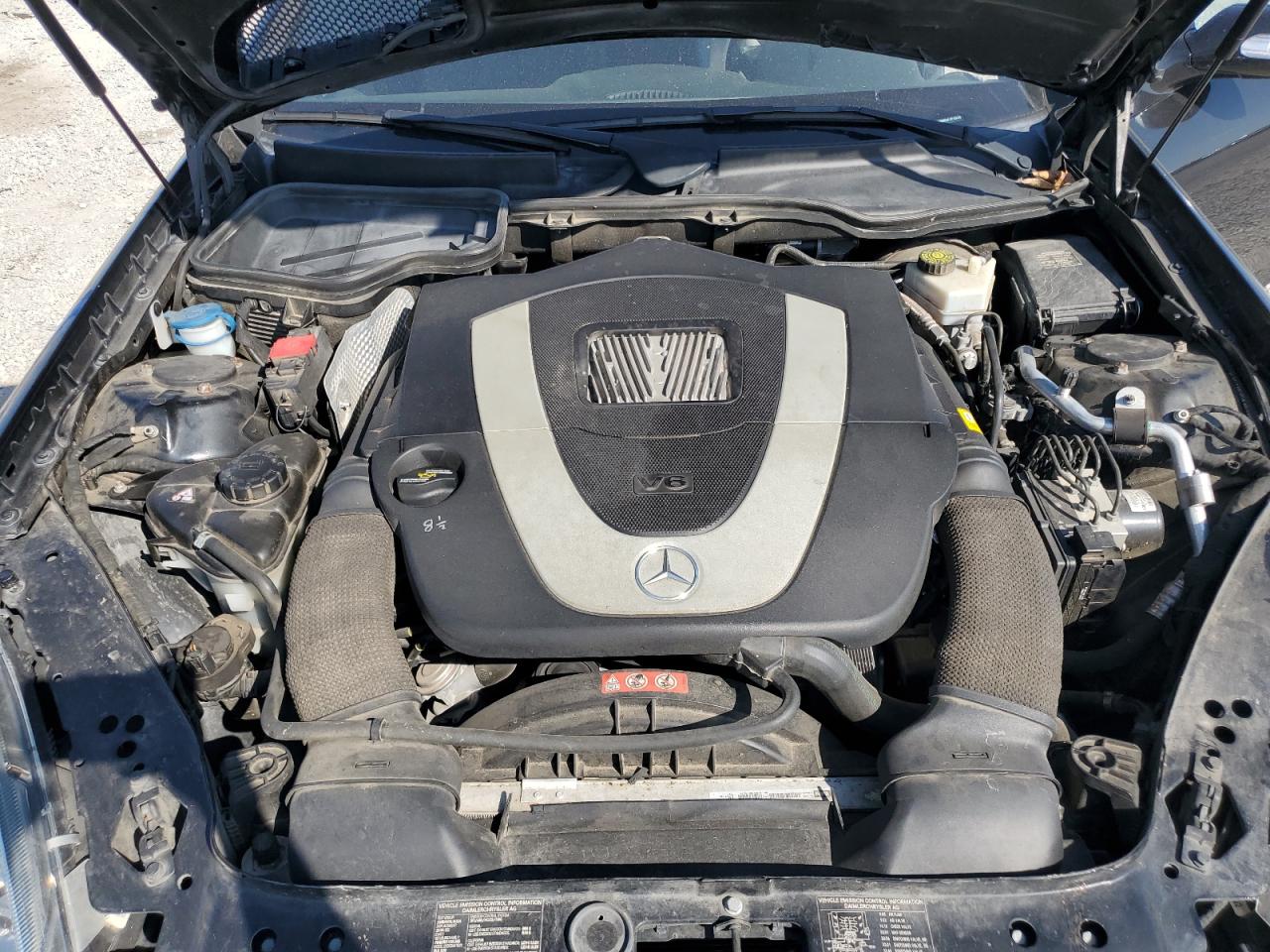 2007 Mercedes-benz Slk 280 Black vin: WDBWK54F17F156196