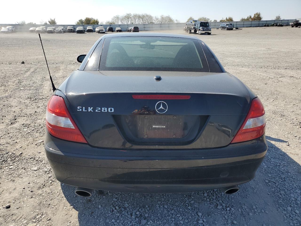 2007 Mercedes-benz Slk 280 Black vin: WDBWK54F17F156196