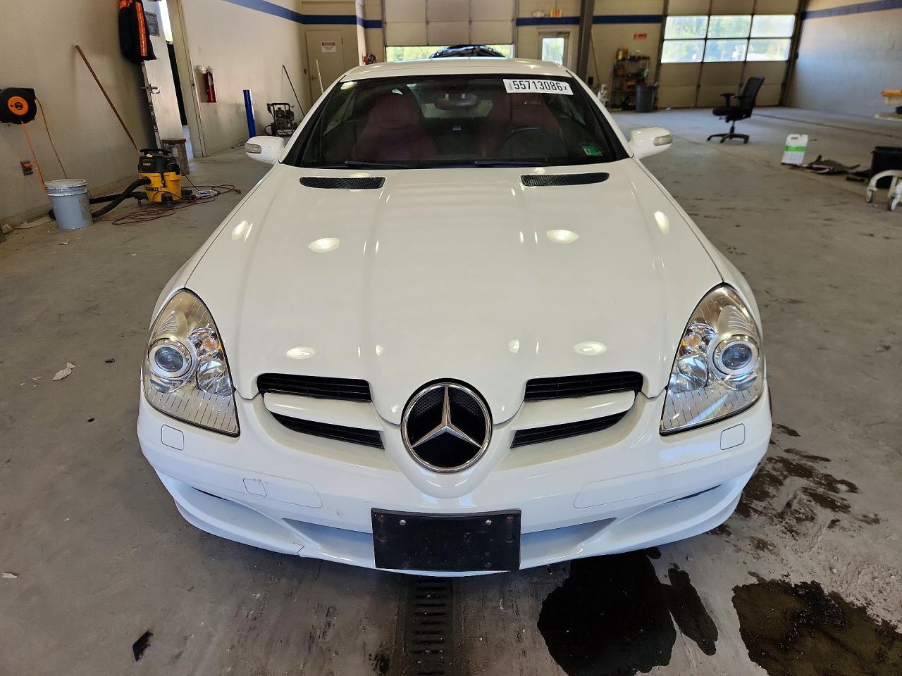 2006 Mercedes-benz Slk 280 White vin: WDBWK54F26F090871
